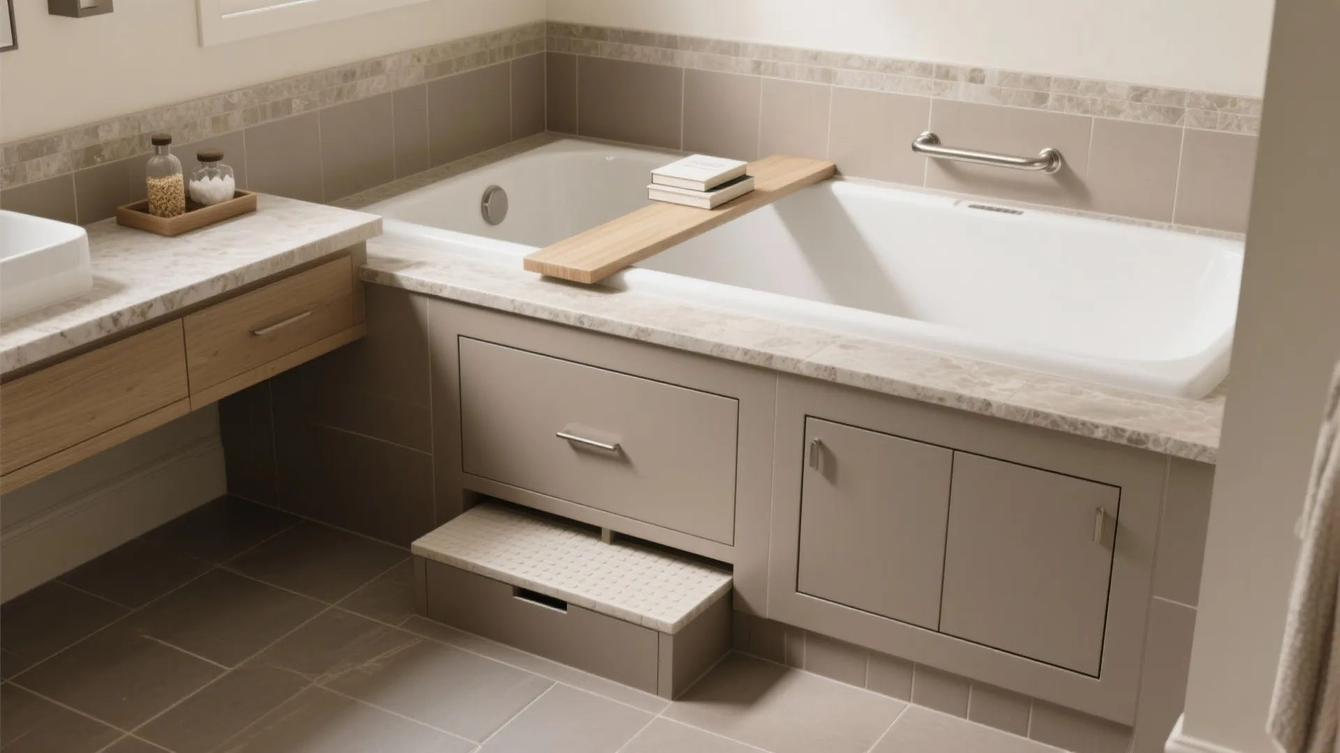 Idea 2: Build a smart deck with ledges, steps, and hidden storage