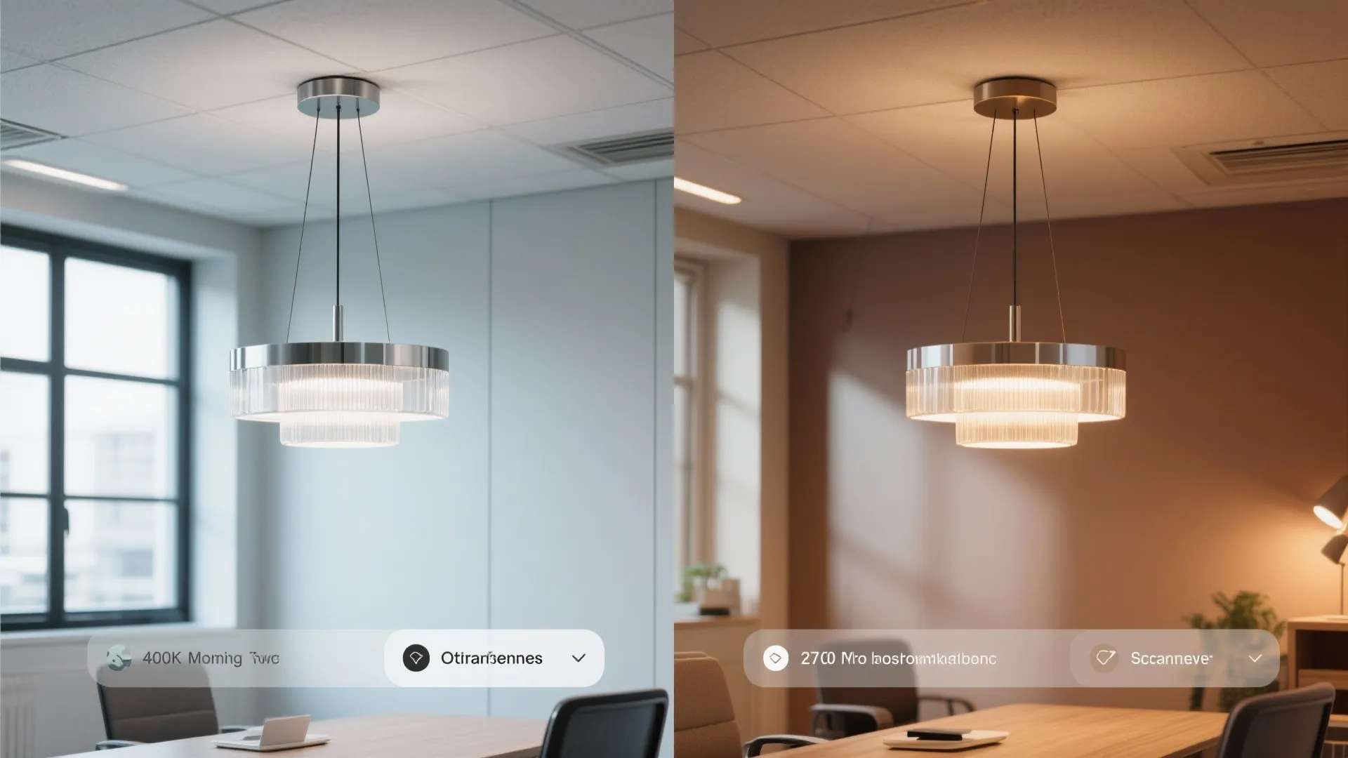 5. Smart chandelier with tunable white and scenes