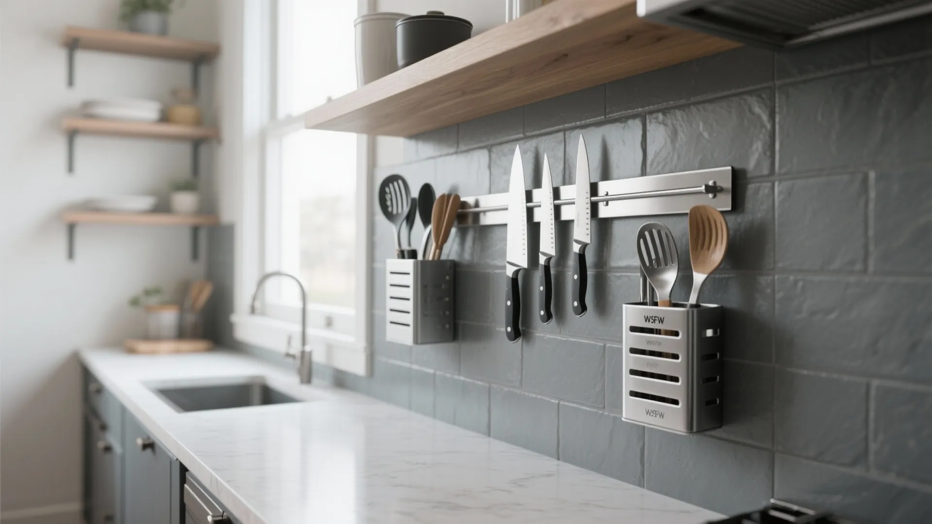 1. Smart Utensil Organizers (Magnetic & Modular)