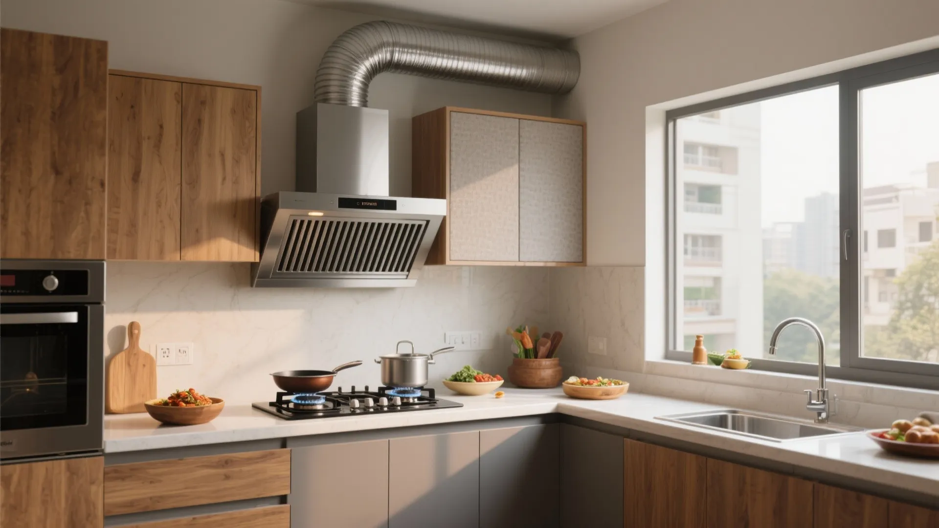 Smart Ventilation and Odor Control for Indian Cooking