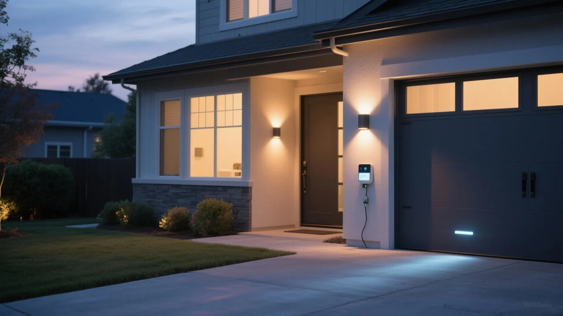 Smart dusk-to-dawn and motion-enabled wall lights