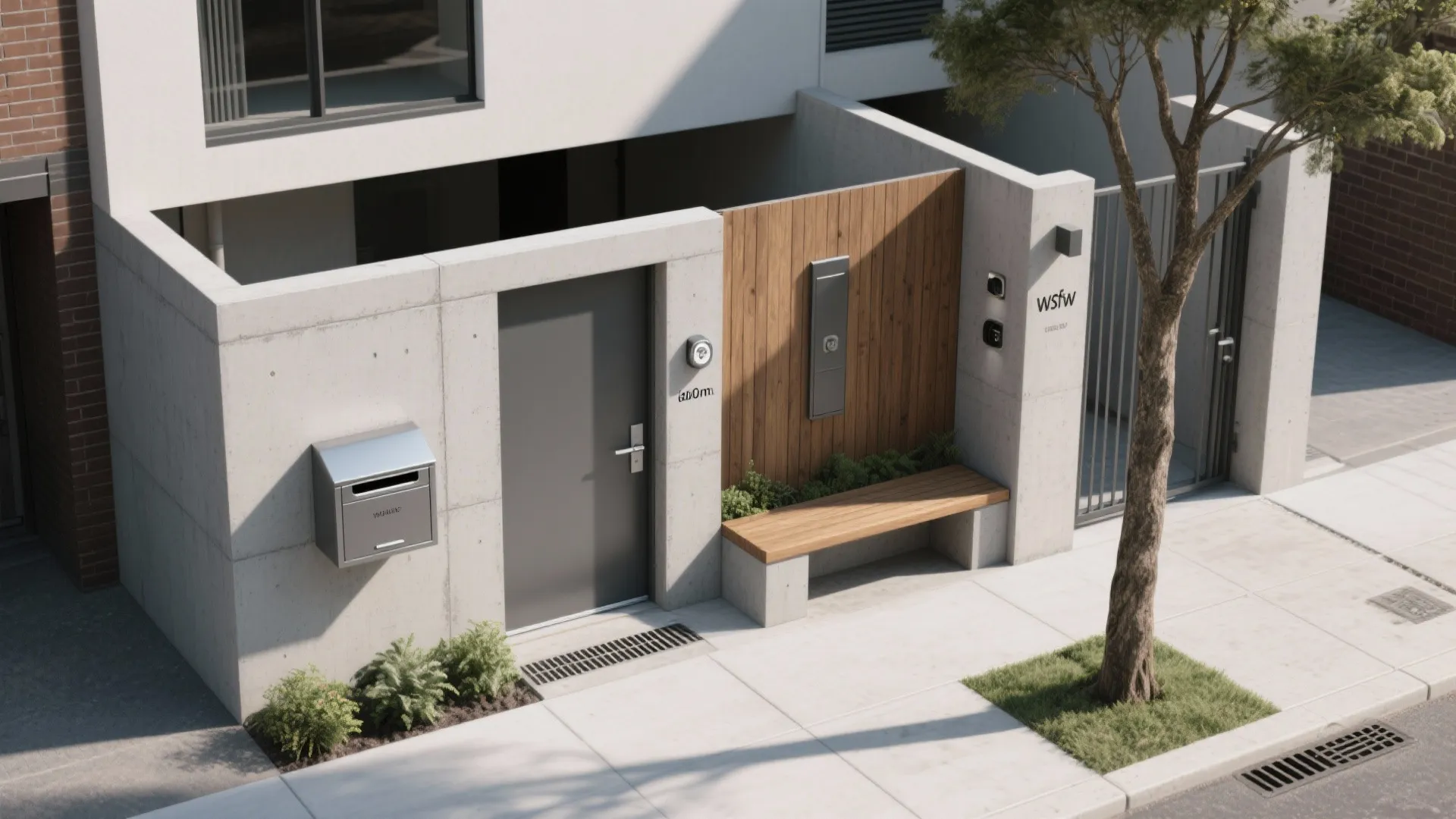 Built-In Smarts: Parcel Box, Meter Doors, and Seating Niches