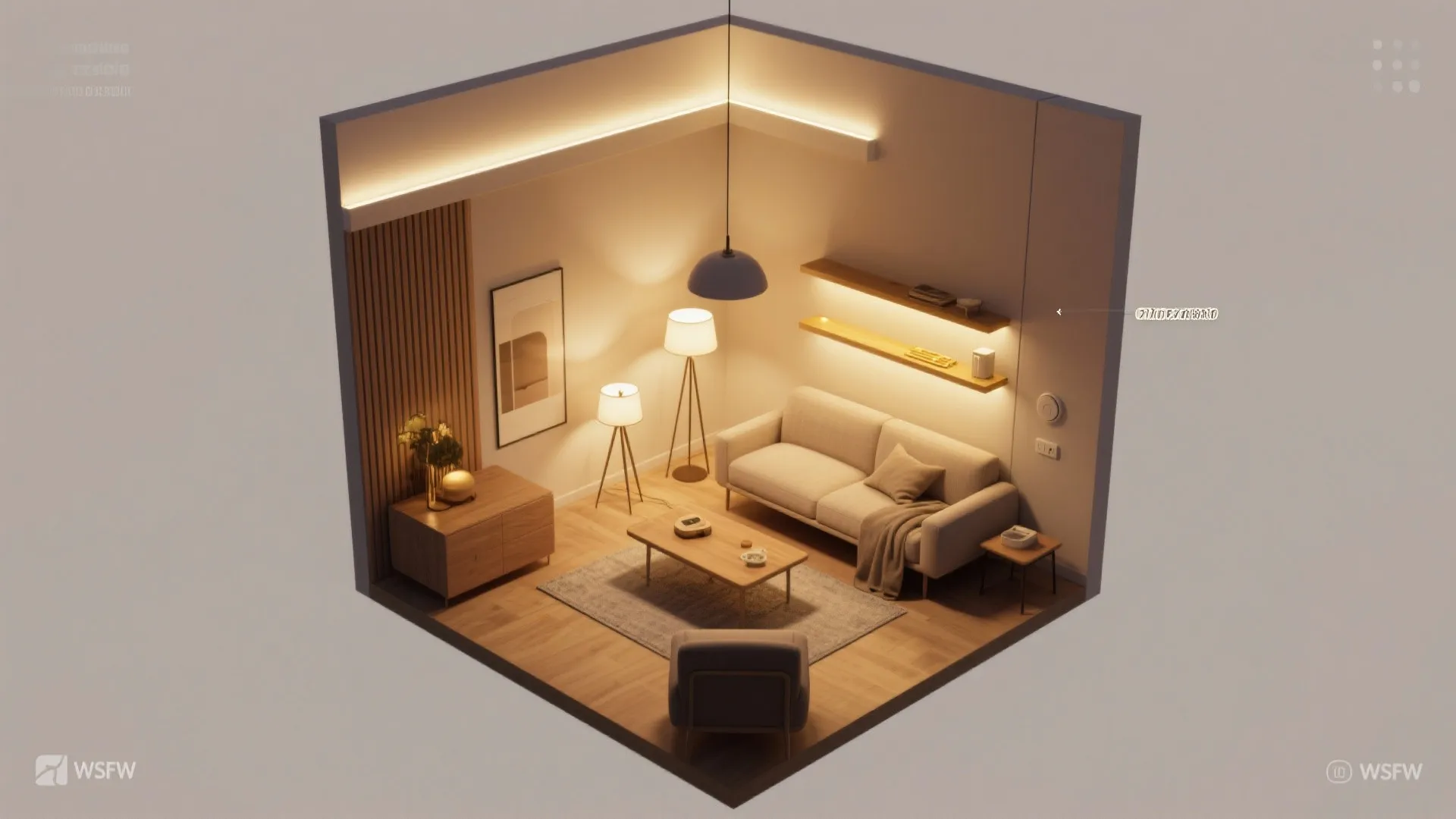 Layered Warm Lighting with Smart Scenes