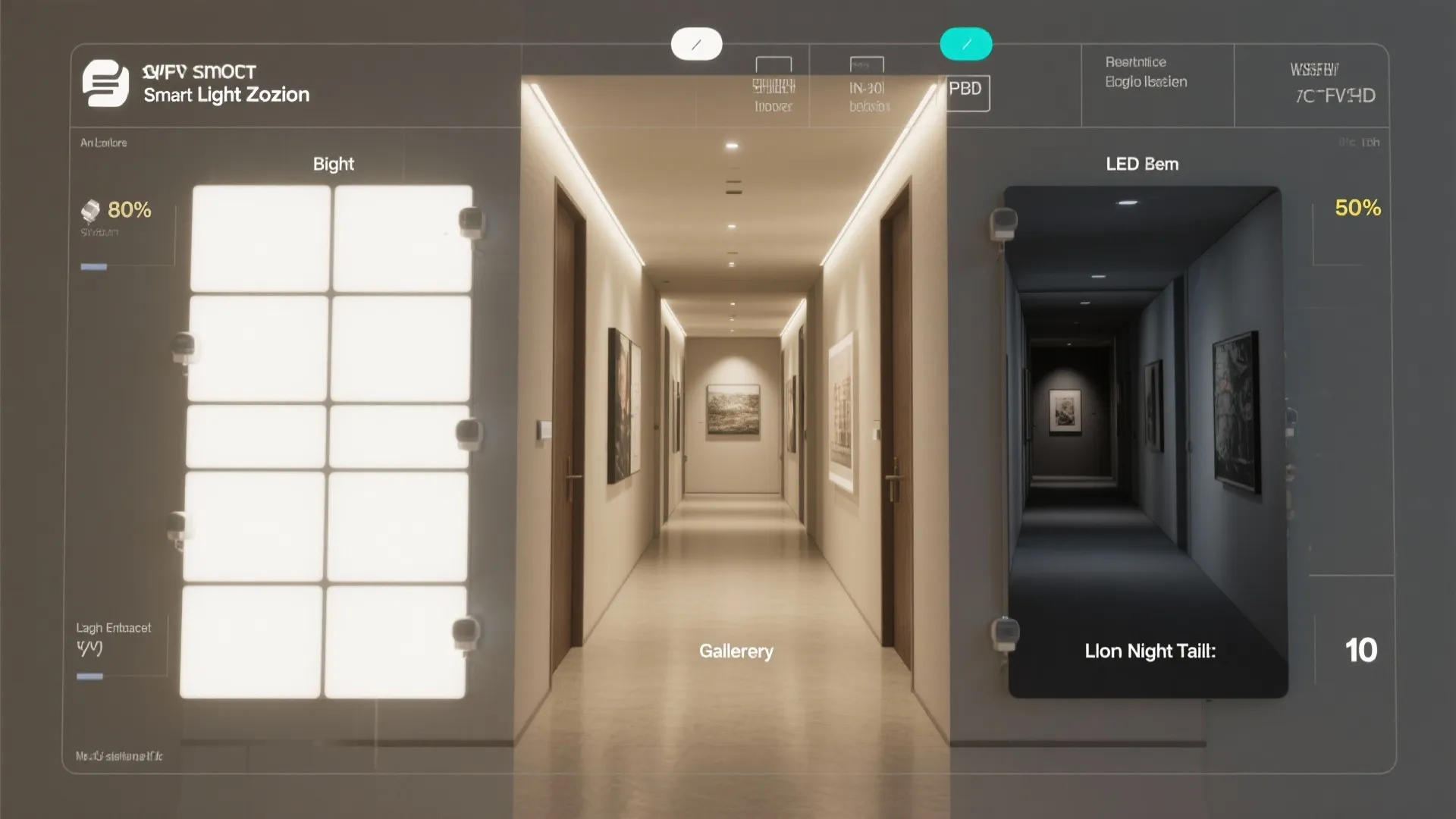 Smart Zones: Entry, Gallery, and Night Path