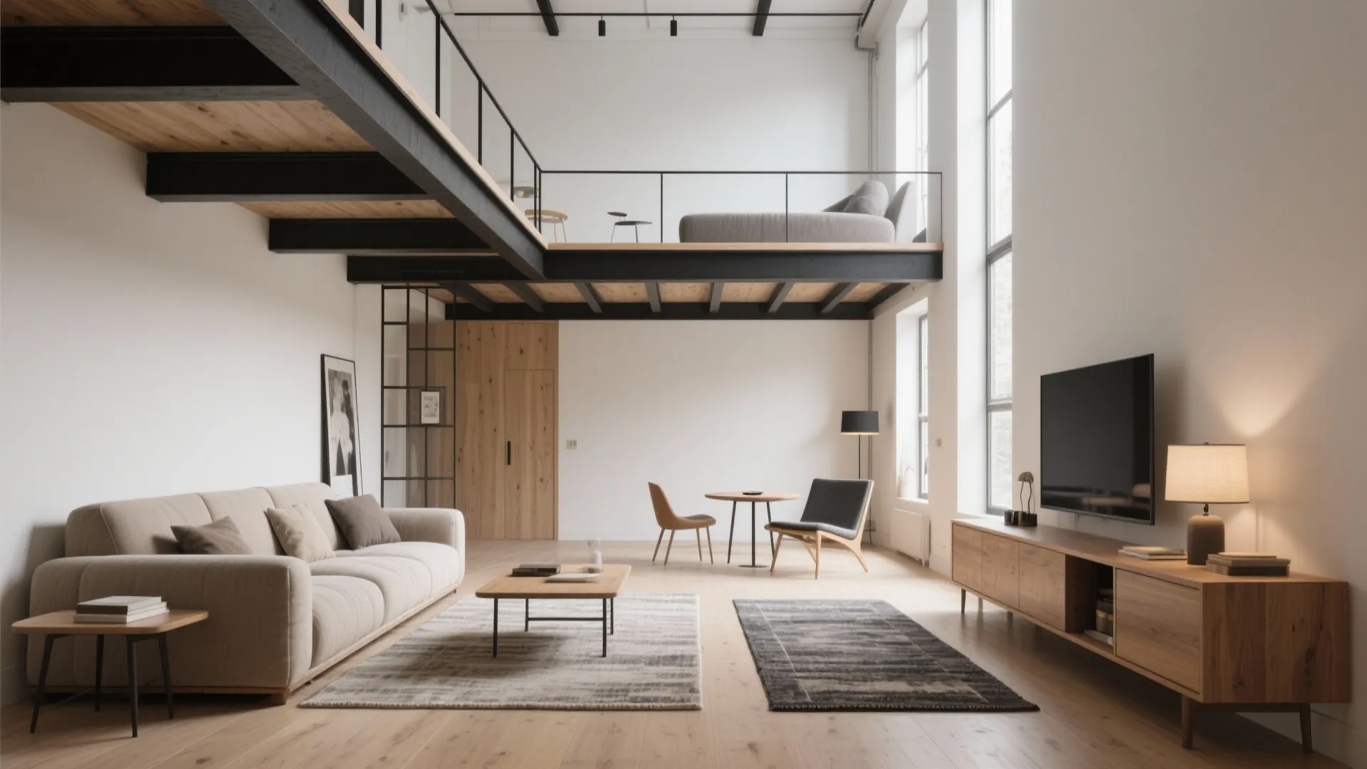 Smart Zoning: Anchor the Living Area Under the Loft