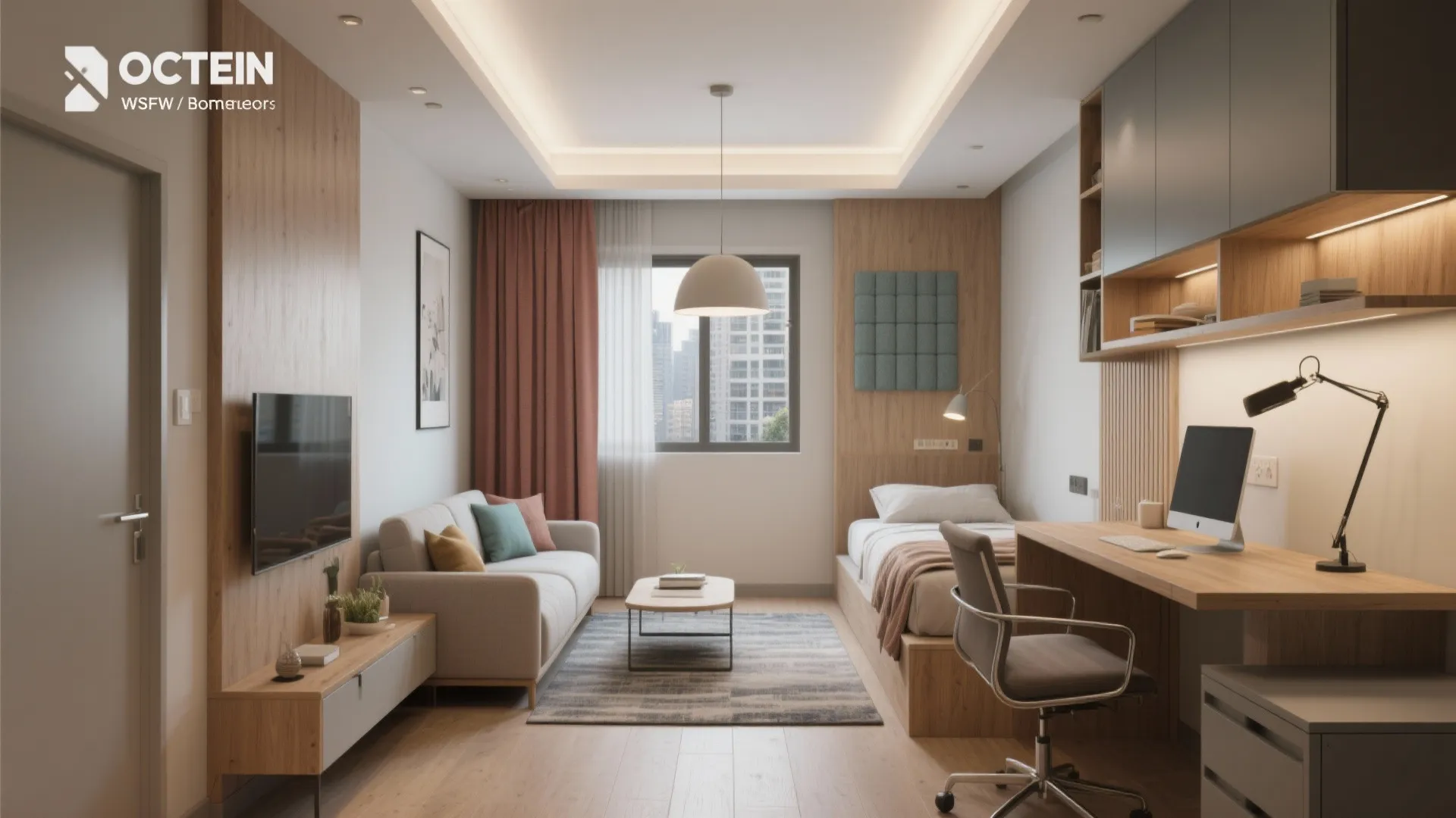 Smart zoning in a 1 BHK