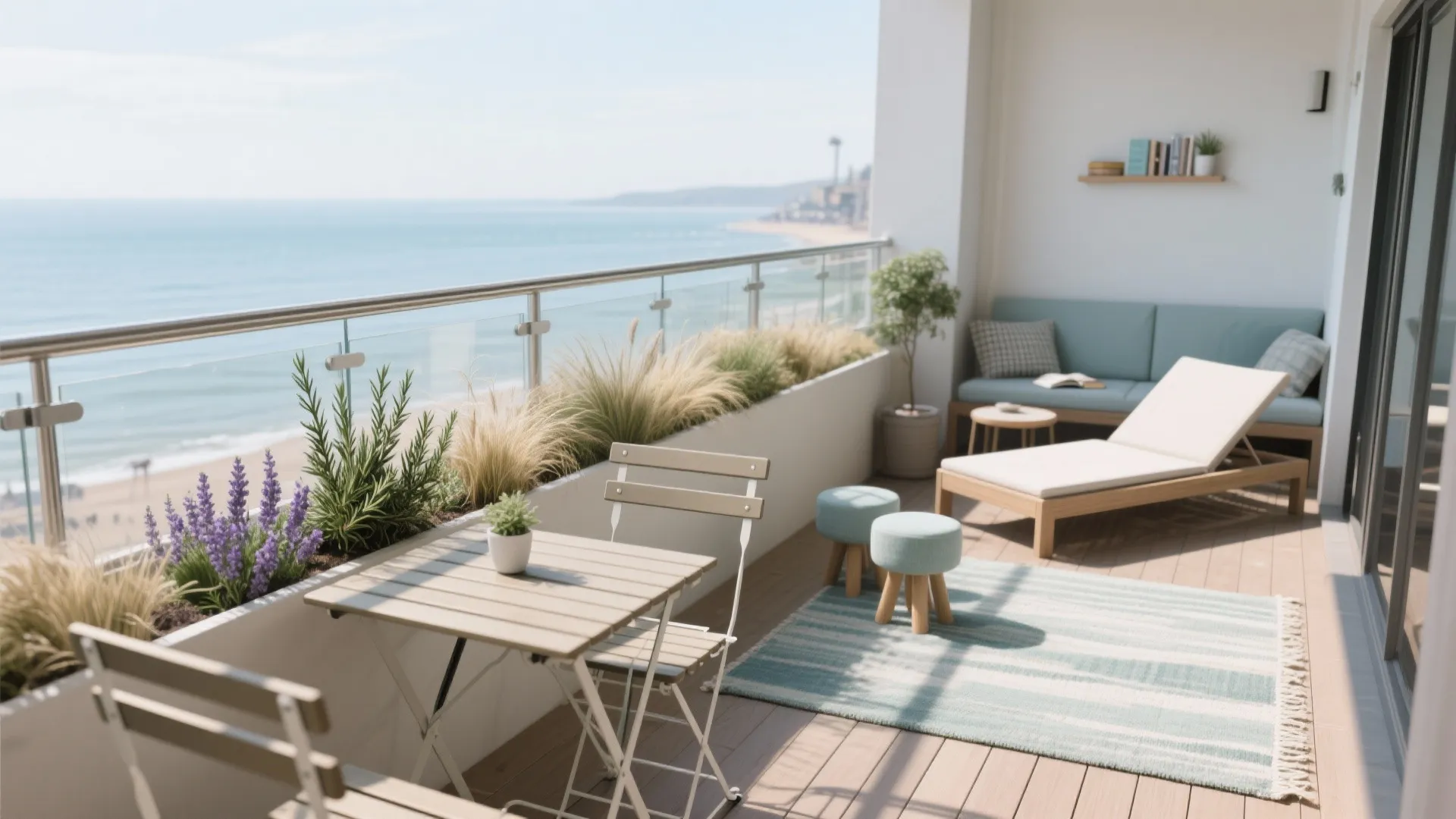 Smart zoning: café corner, green edge, and a reading nook