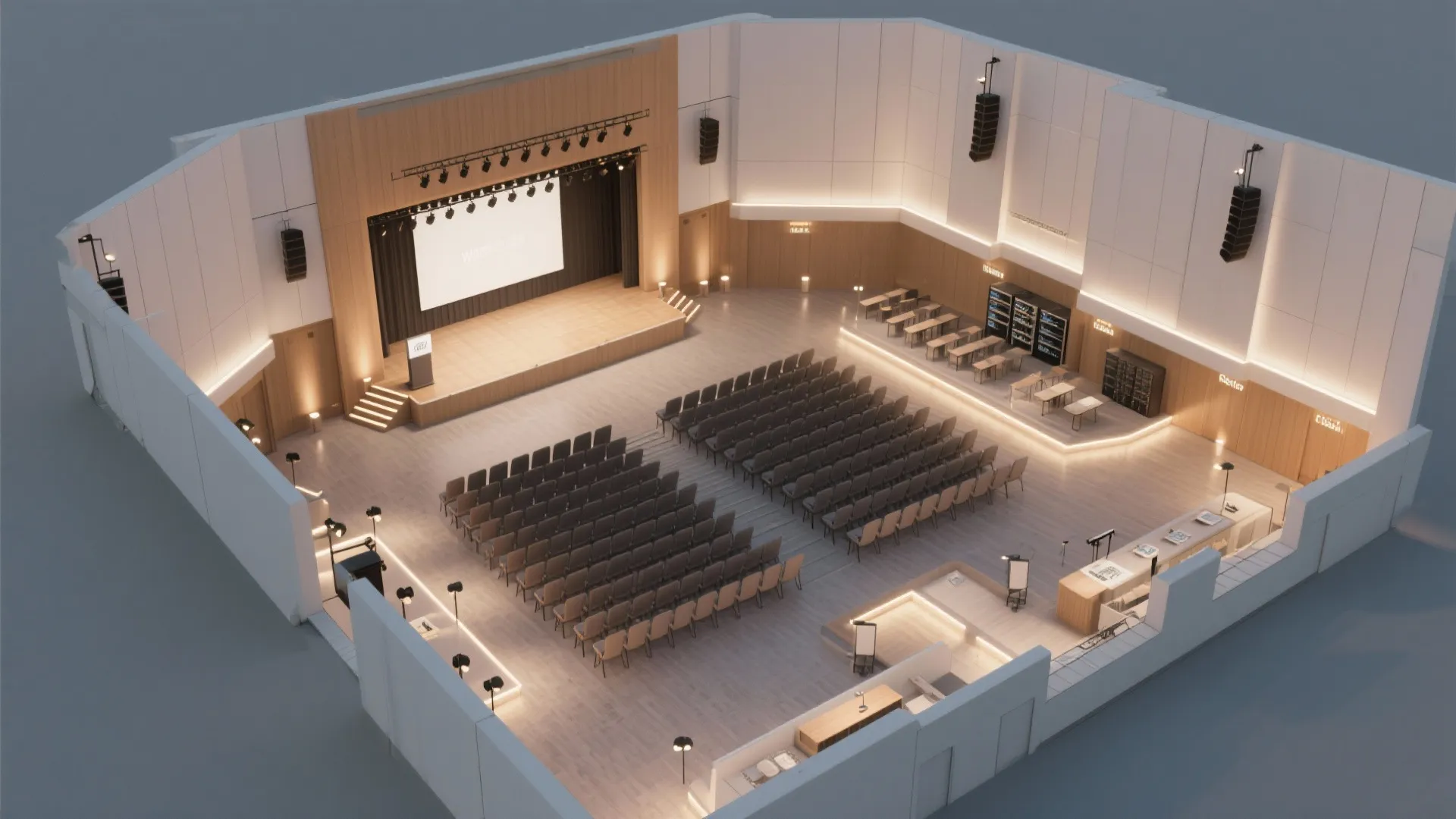 Smart Zoning and Scene Recall for Multi‑Use Halls