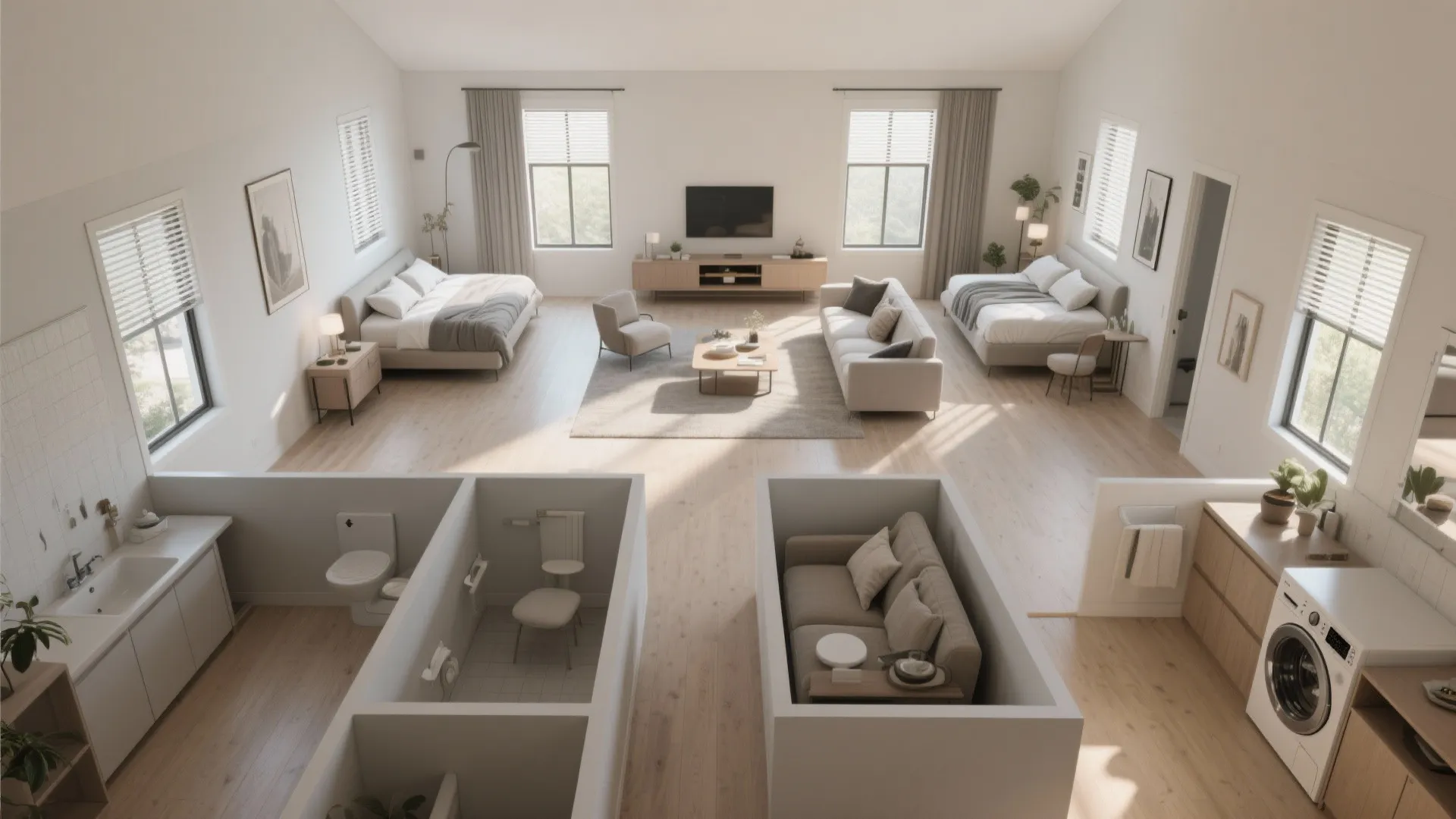 4. Smart Zoning Around the Central Living Core