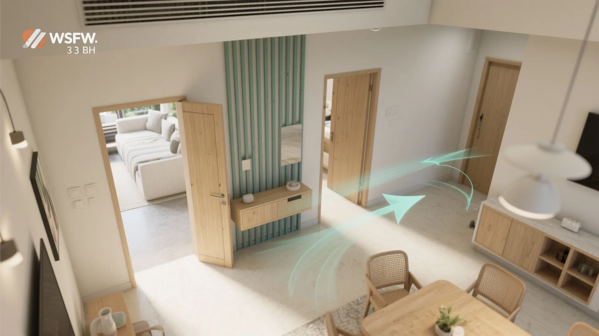 1) Smart Zoning and Flow for a 3 BHK in Kolkata