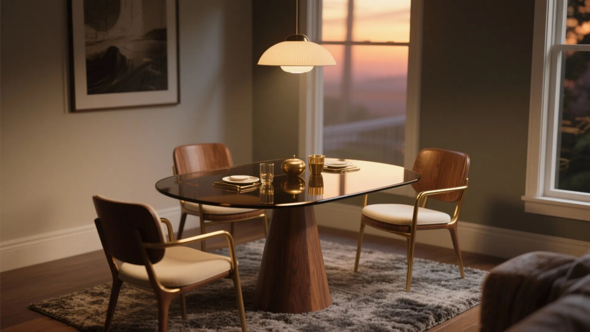 Smoked or tinted glass for warmth and glare control