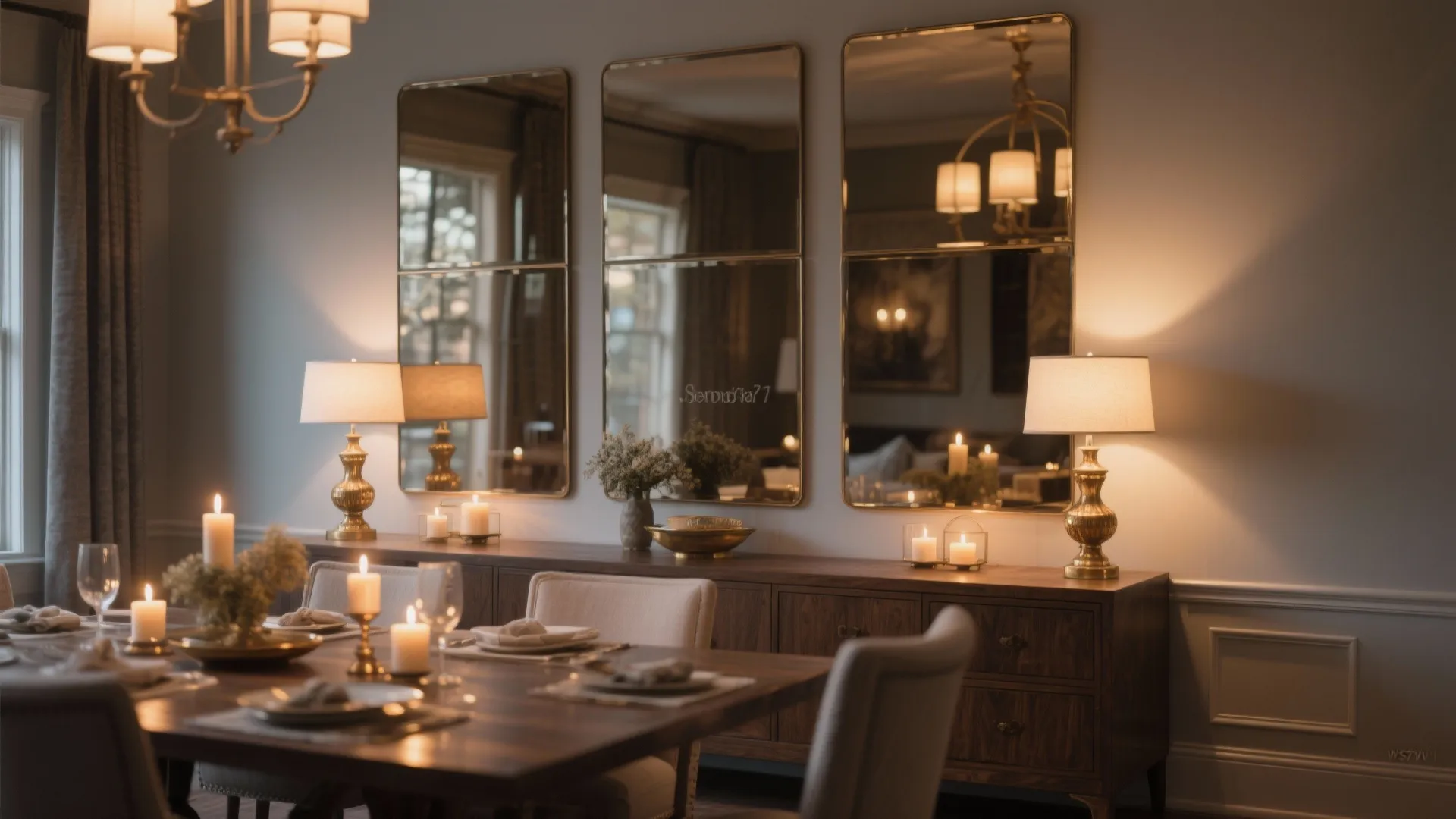 Antique-Finish or Smoked Mirror Panels