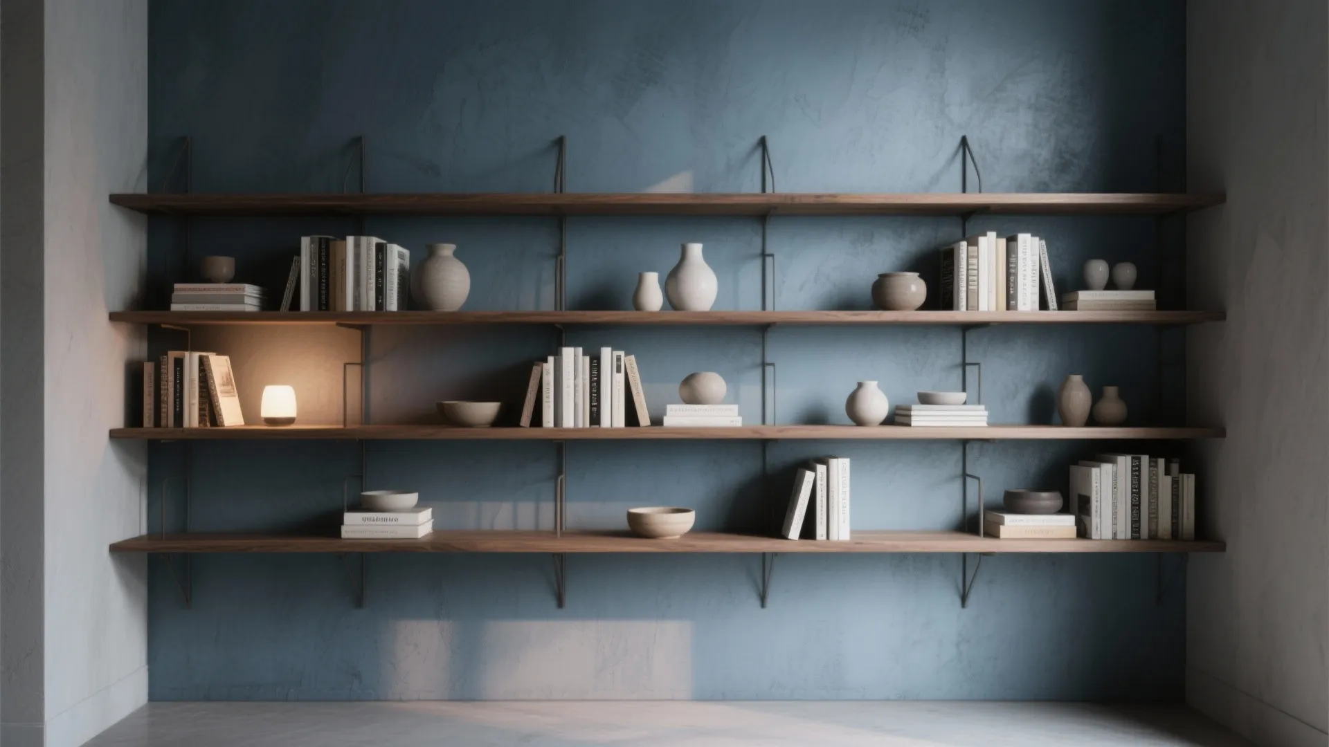 4. Smoky Blue-Gray Accent for Depth