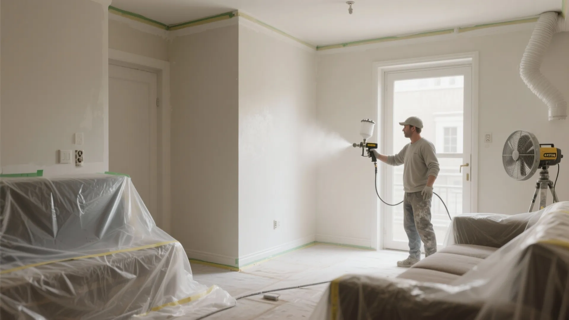 2. Fast, smooth base coats in tight apartments