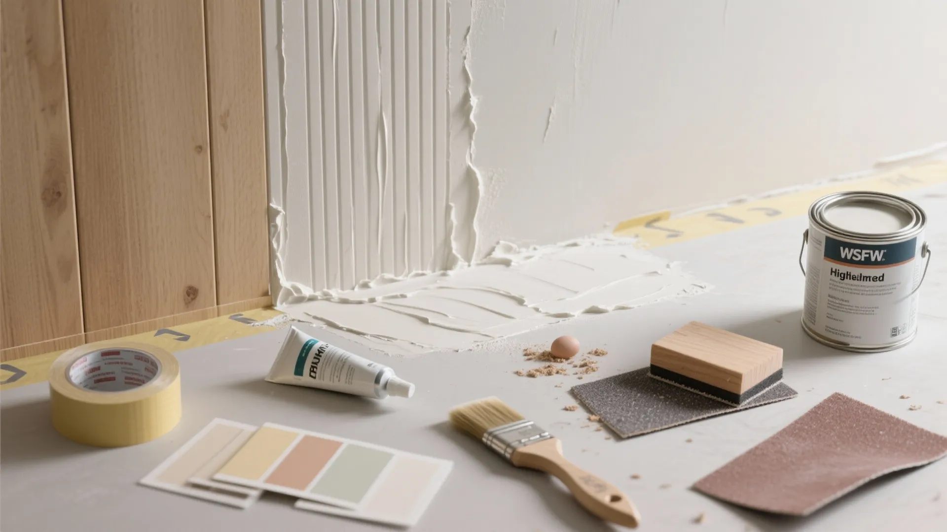 1. Smooth and modern: fill, prime, and go matte