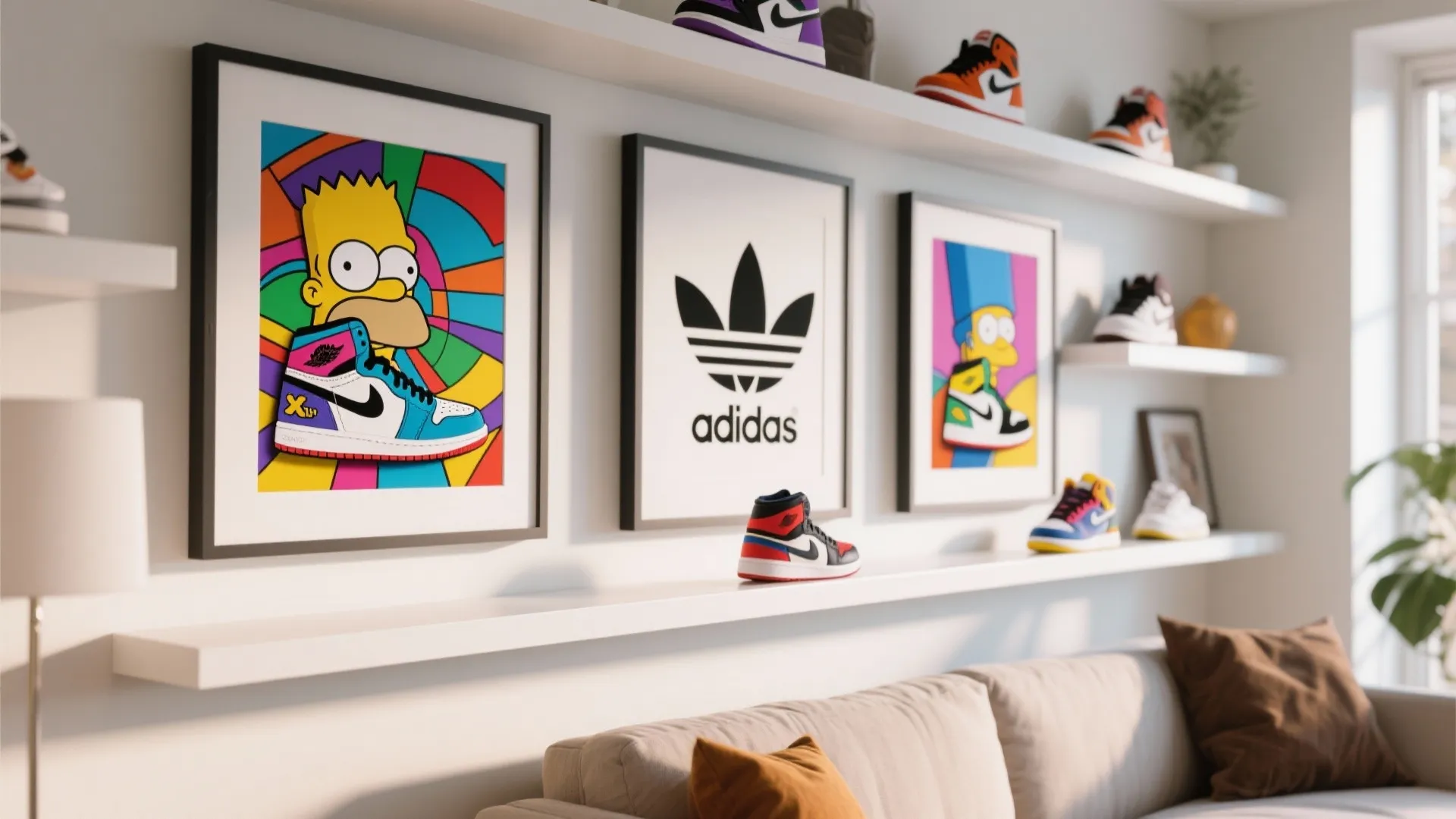 2. Sneaker Display as Art