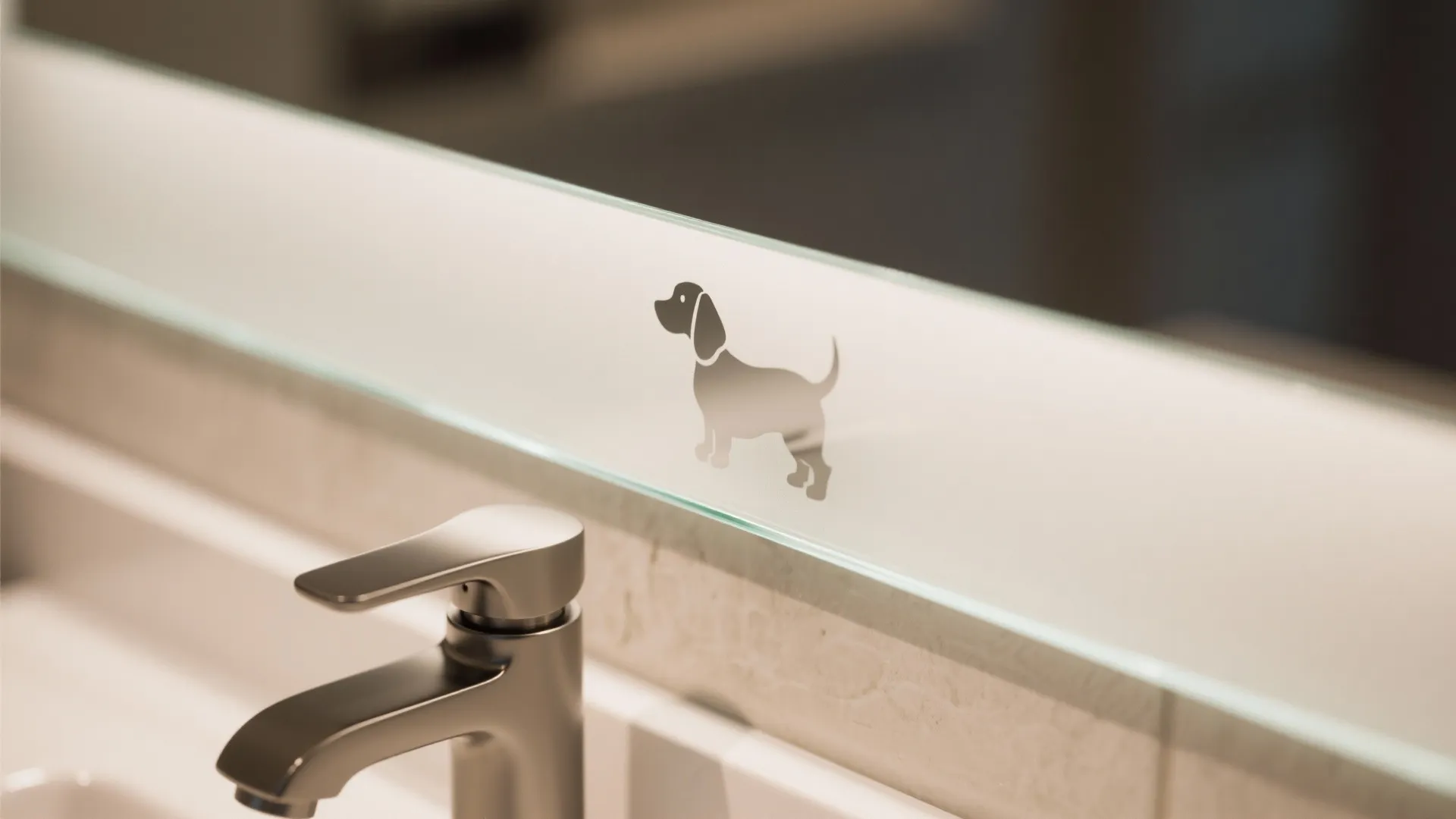 5. Custom Vanity Graphics and Mirror Etching