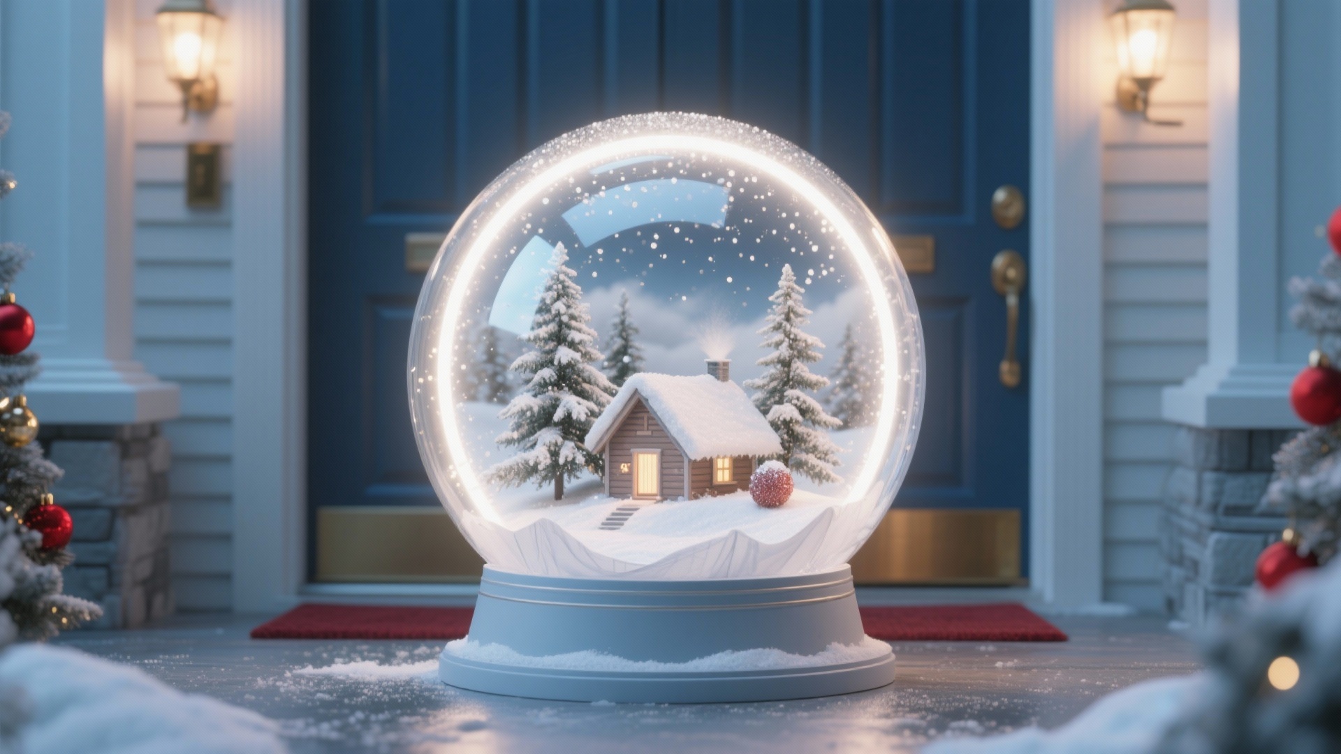 Front Door Feels Dull? 5 Snow Globe Door Decor Ideas