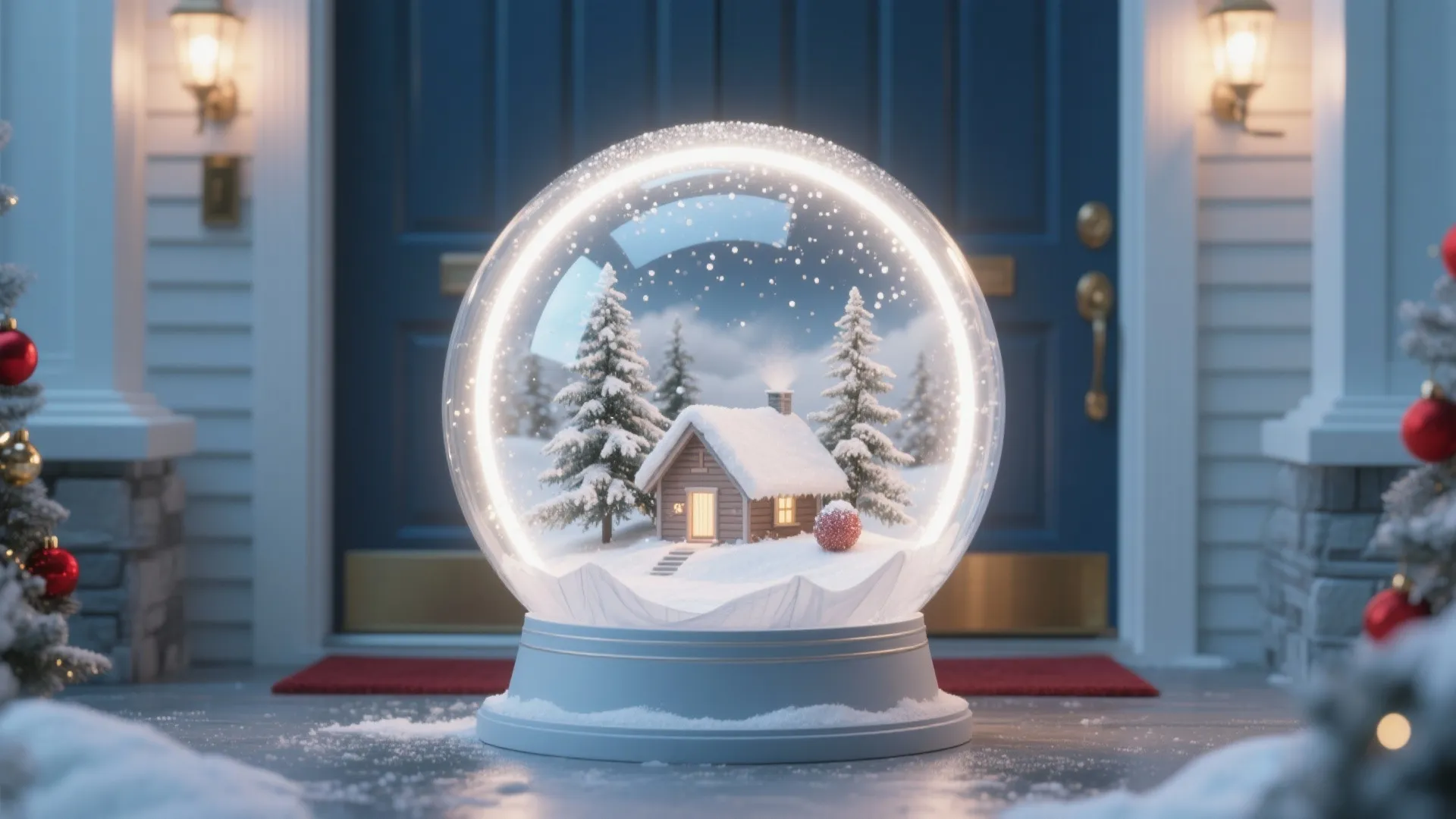 DIY Snow Globe Door Decoration Ideas for Festive Cheer: 1 Minute to Create a Magical Winter Welcome for Your Home