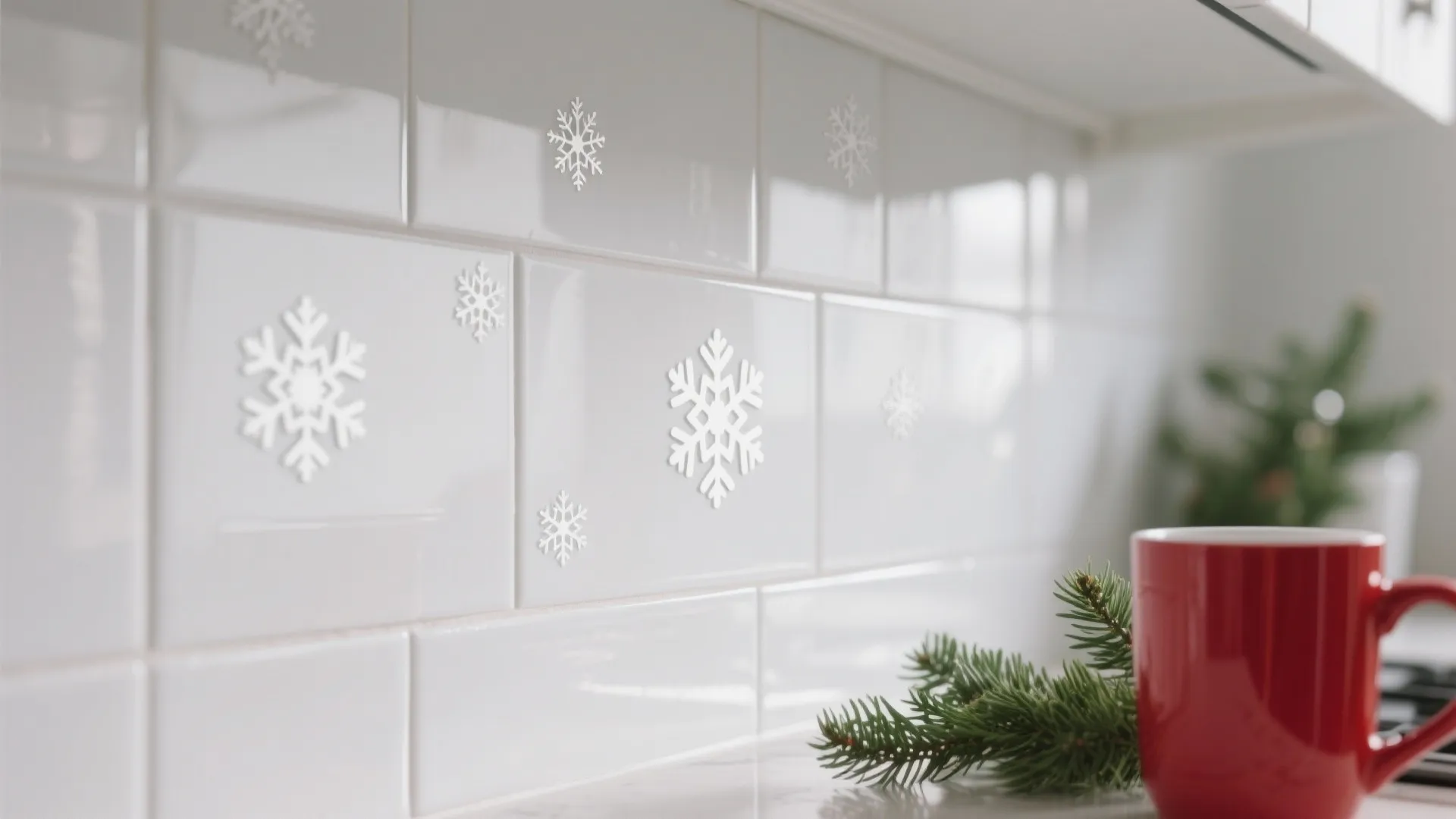 4. Festive Backsplash Decals