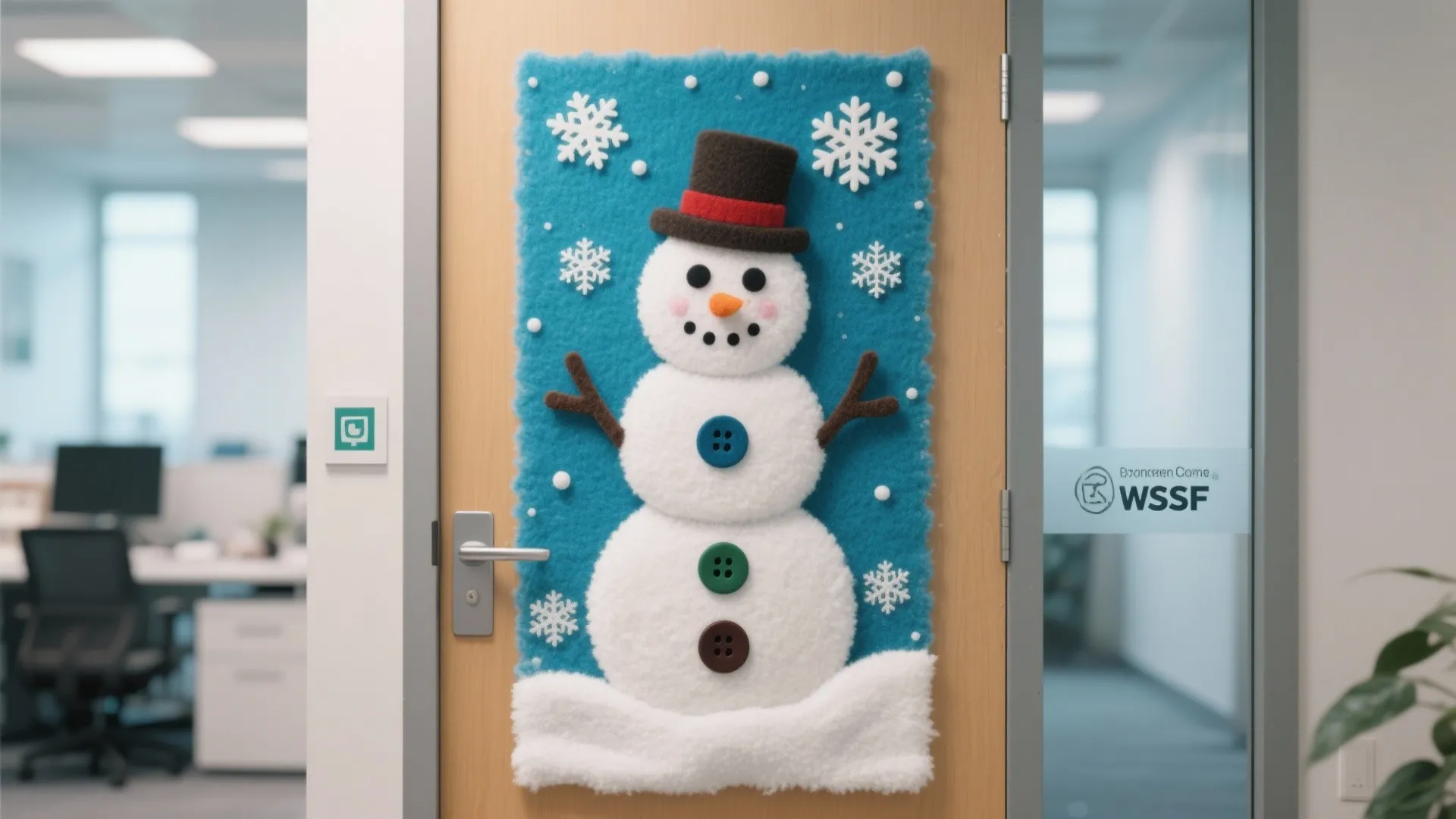 6. Snowman Door