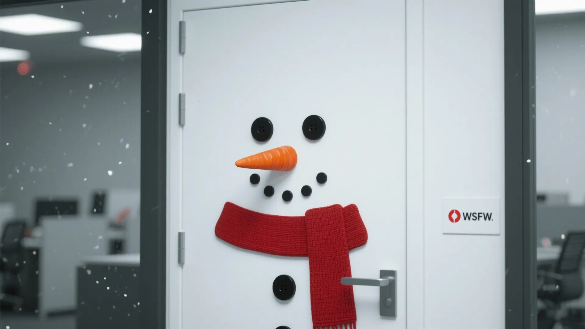 9. Snowman Door