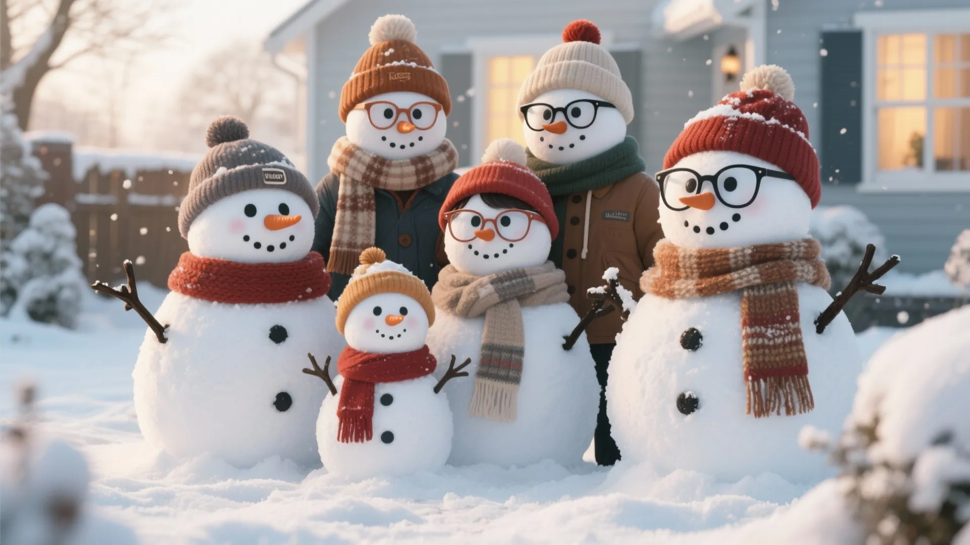 Idea 3: Snowman Family Portrait