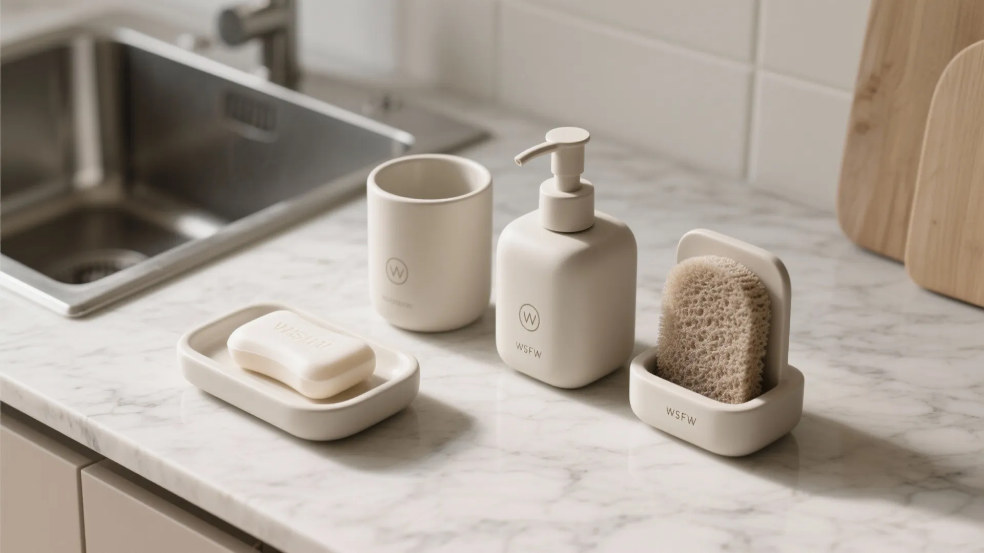 3. Coordinated Soap Dispensers