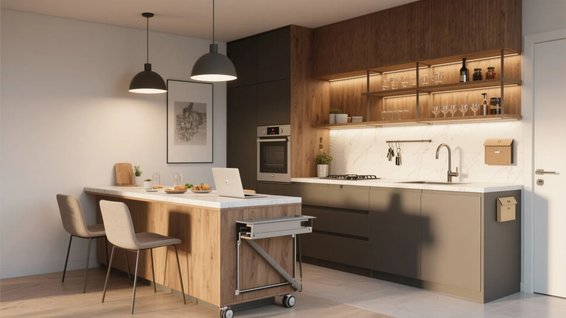 4. Make the kitchen a flexible social corner