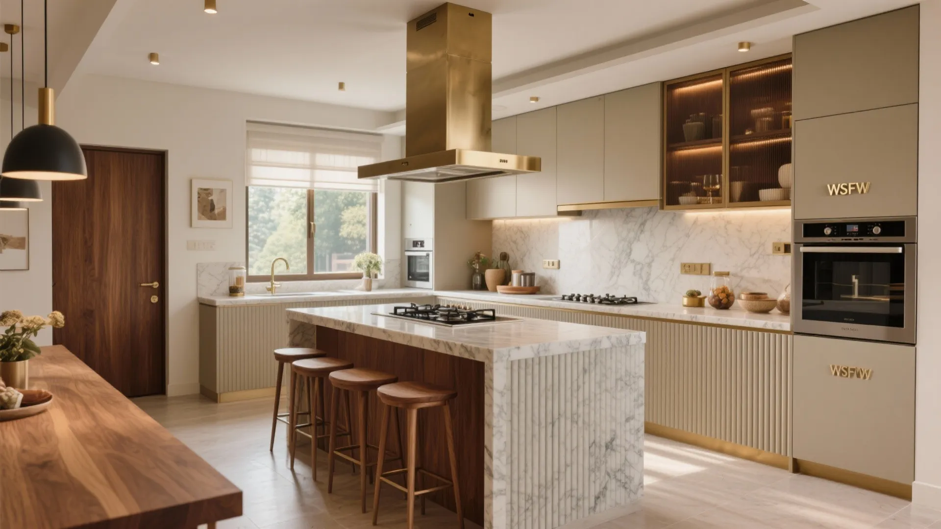 The social kitchen as a luxe heart