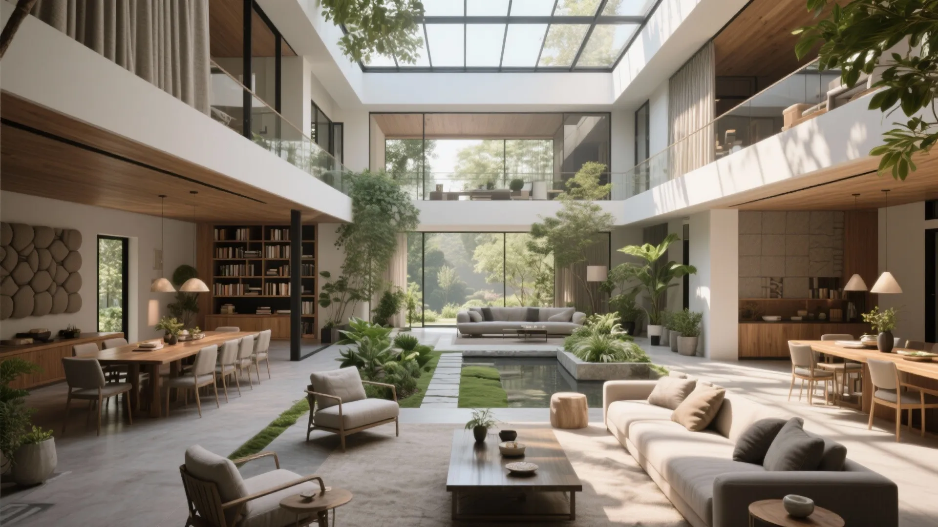 4) Social Spine: Courtyard, Double-Height, or Daylight Gallery