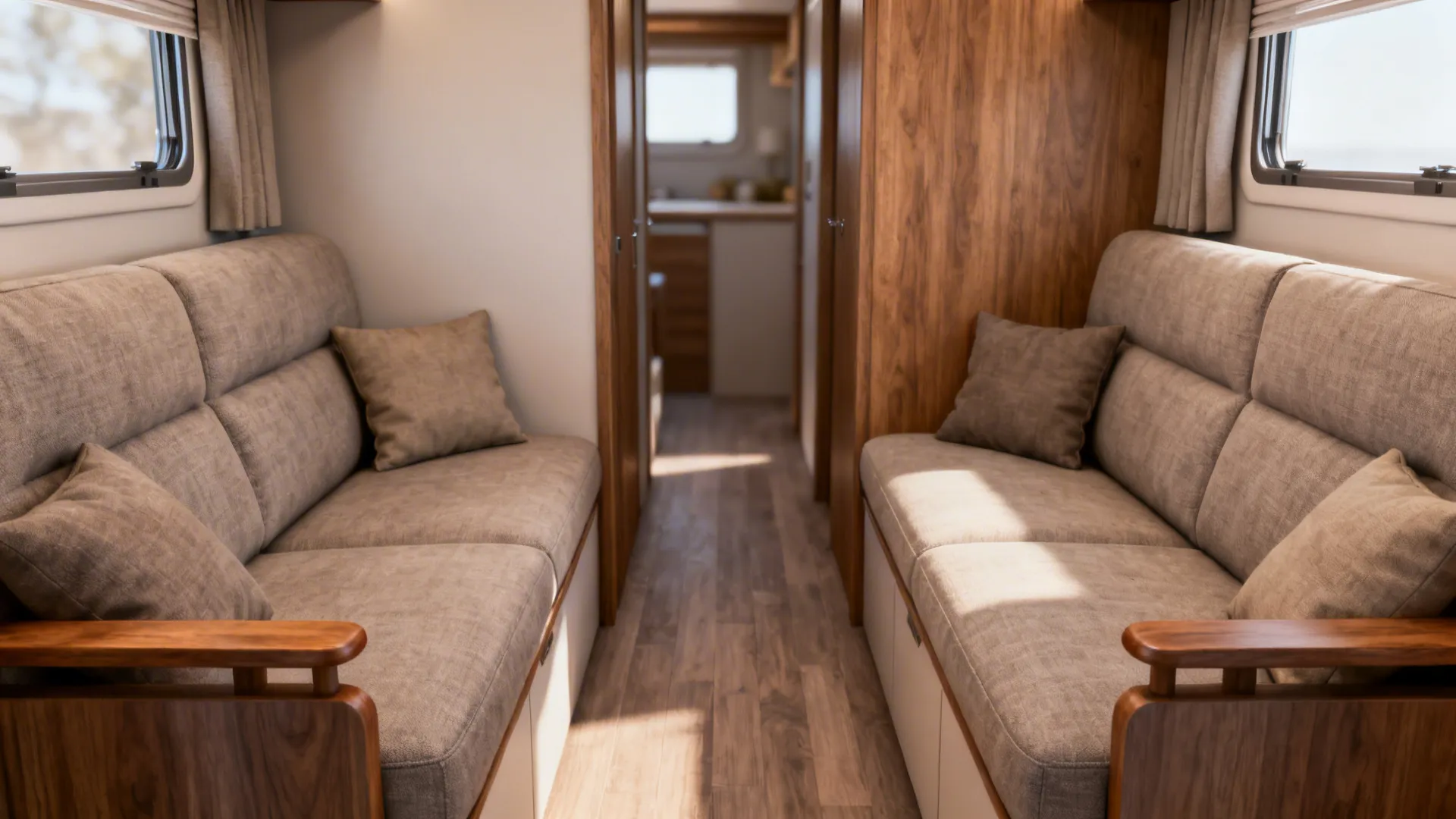 1. Choose one full sofa and one slim loveseat