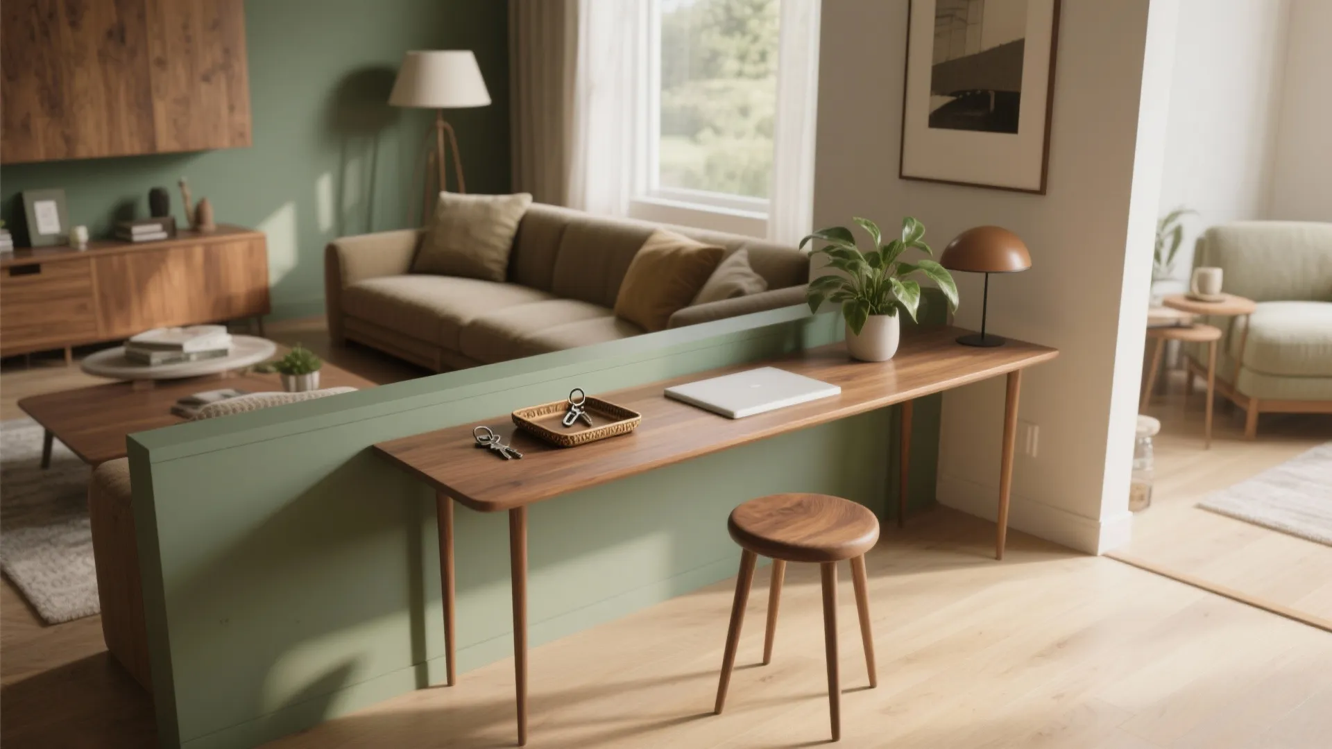 2. Sofa-back console desk