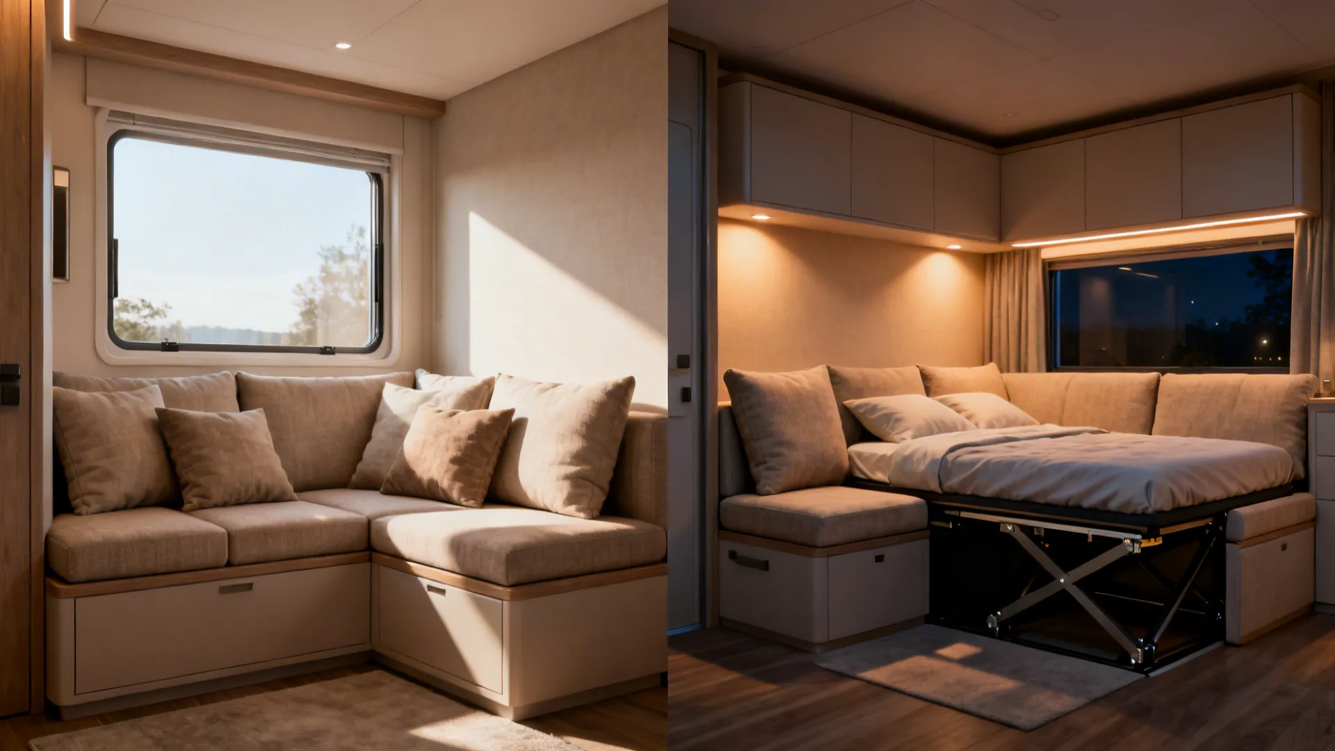 4. Sofa-bed or daybed that fits a small double mattress