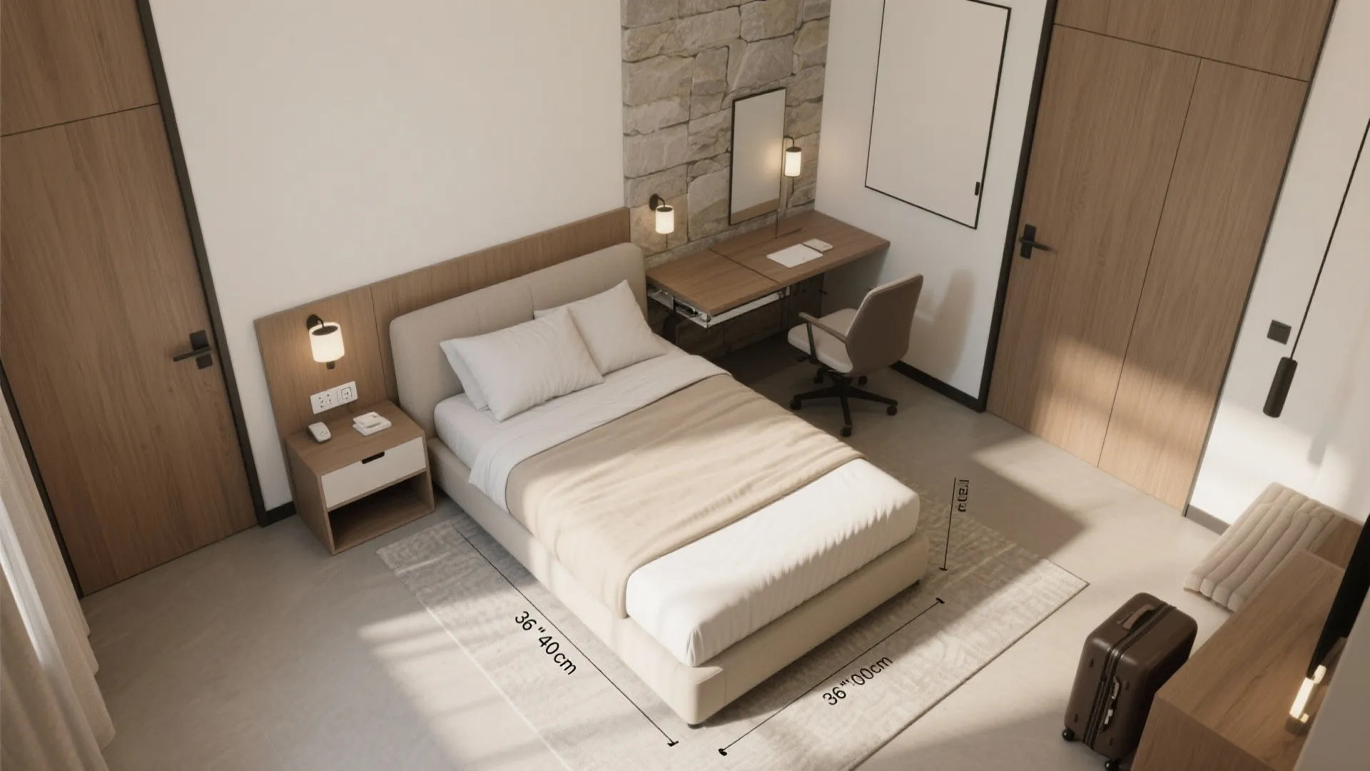 Convertible Comfort: Sofa Bed + Foldaway Desk