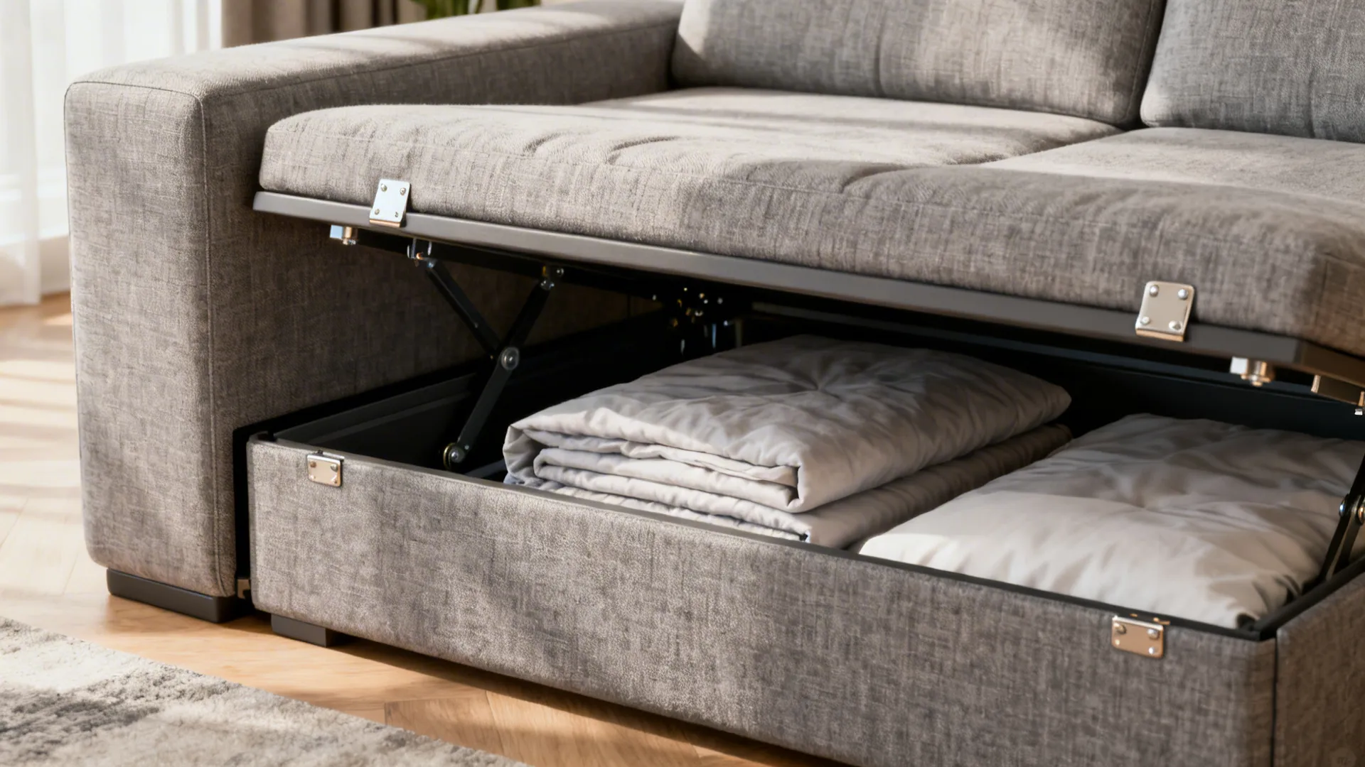 3. Sofa bed with hidden storage