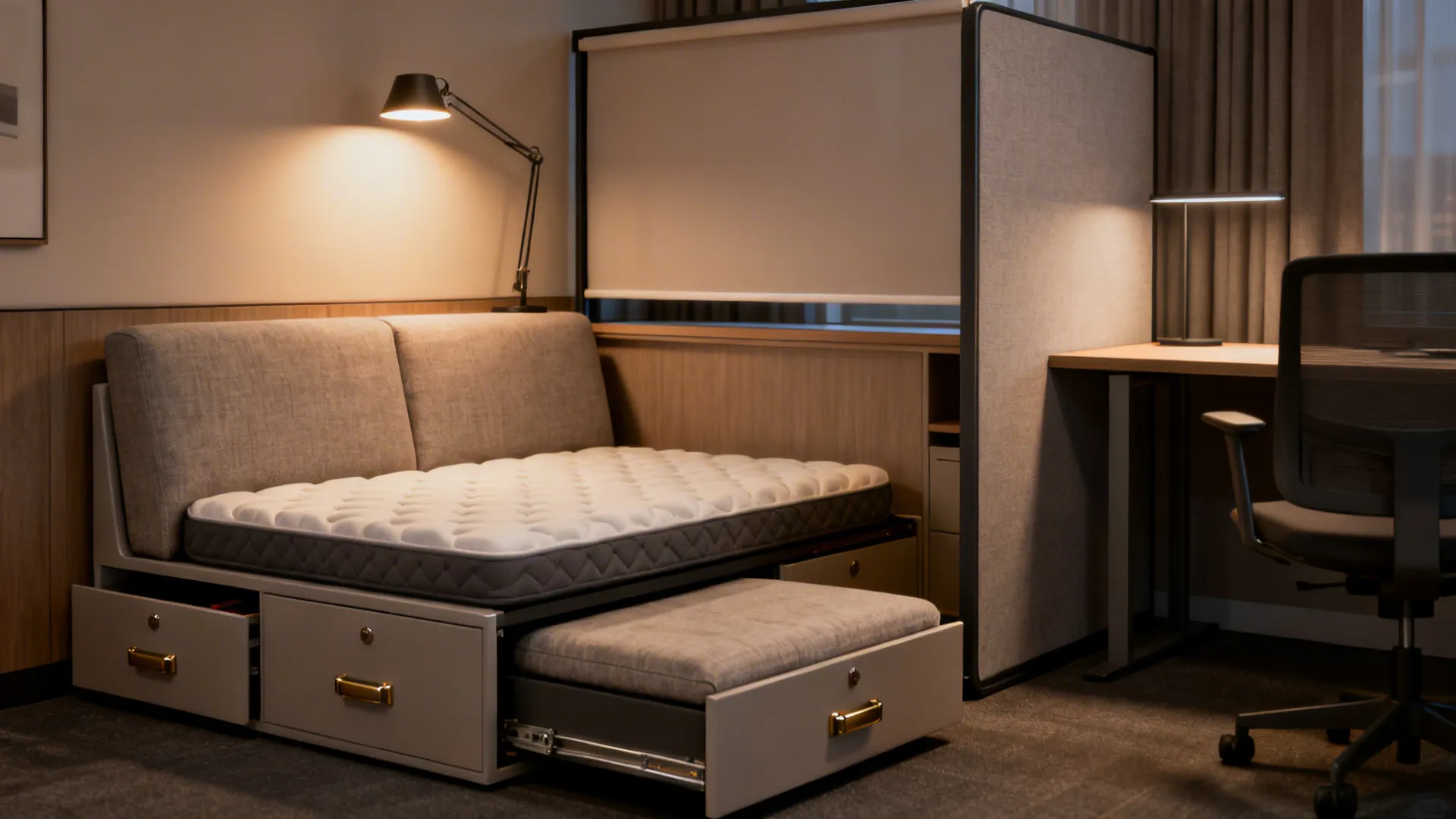 2. Sofa Bed with Built-in Storage