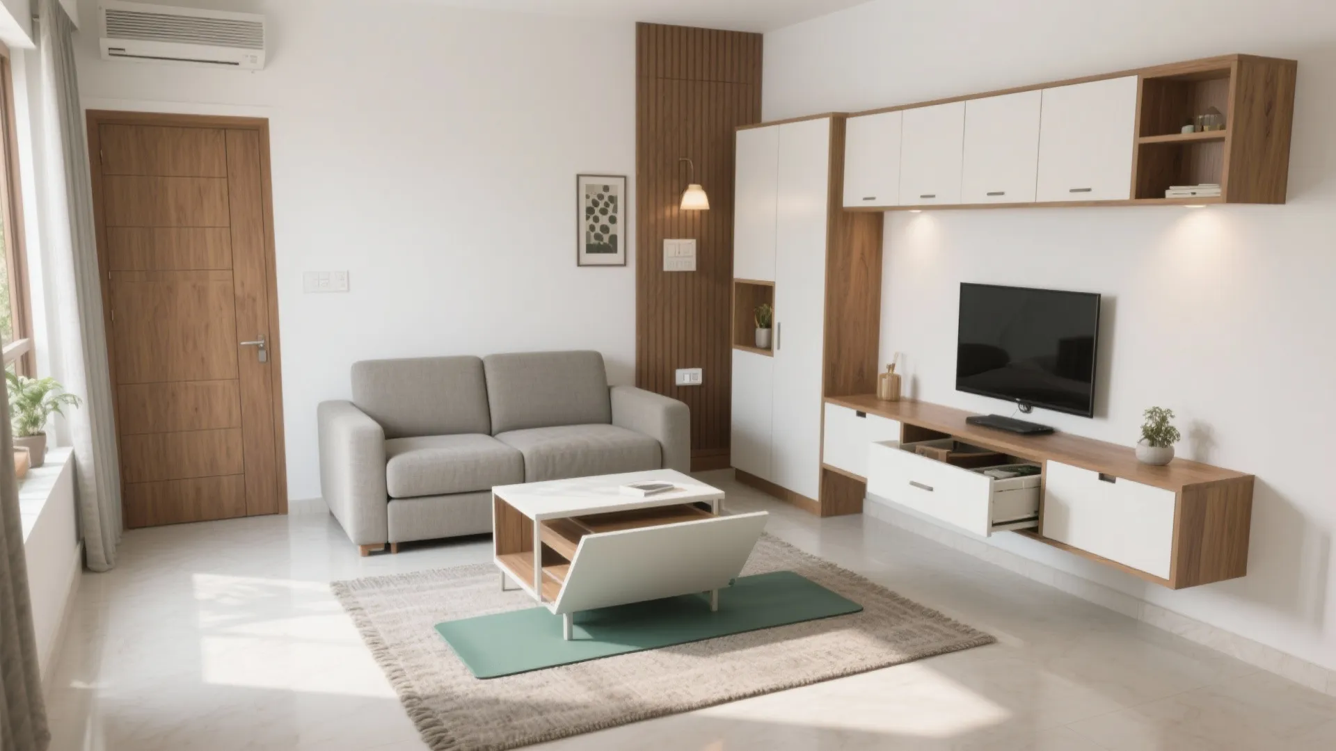 Multi-functional furniture and storage zoning