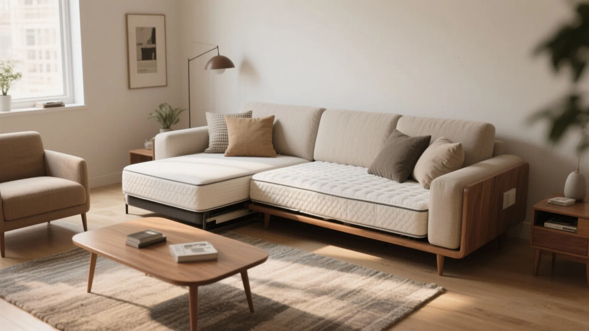 2. Sofa-daybed hybrid for living rooms