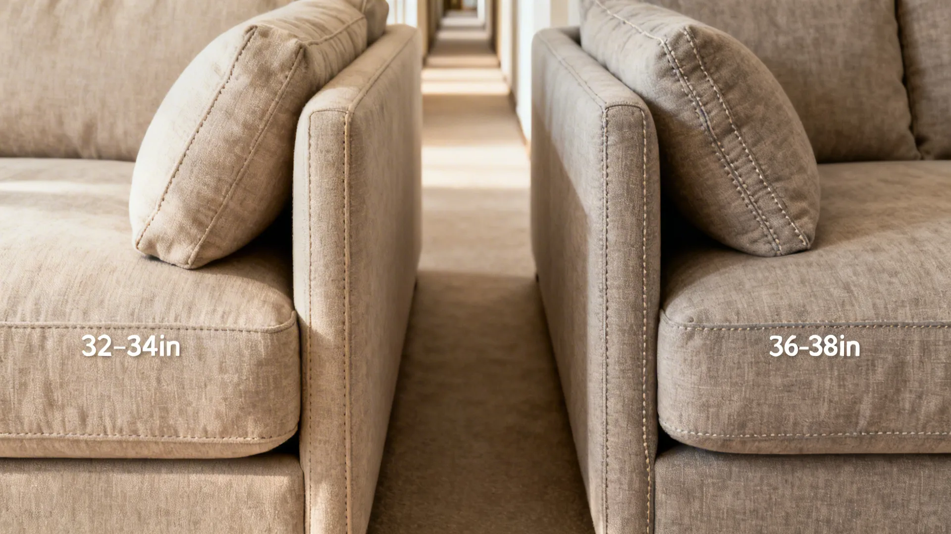 2. Consider depth for comfort vs. footprint