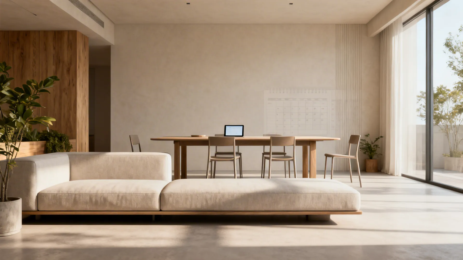 2. Multifunctional Sofa + Dining Combination