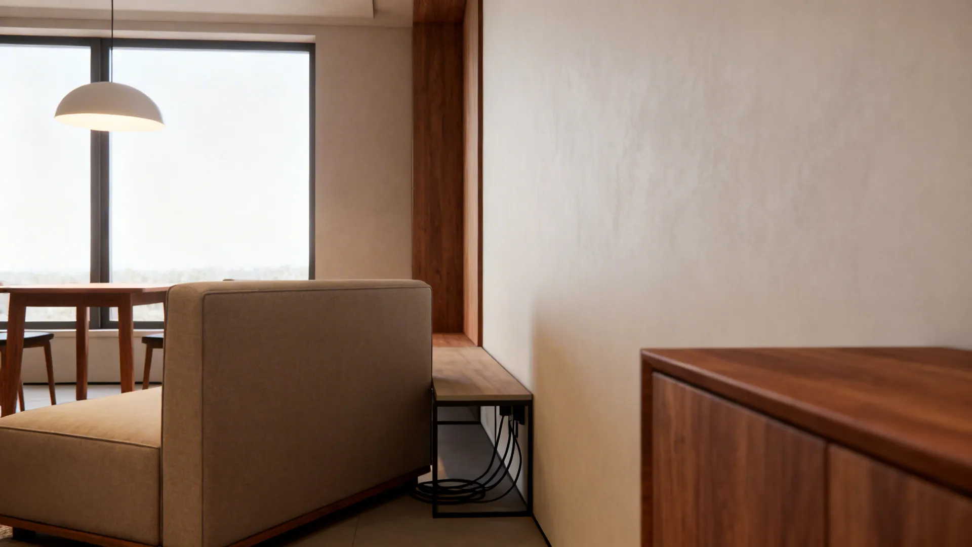 2. Sofa that doubles as a room divider