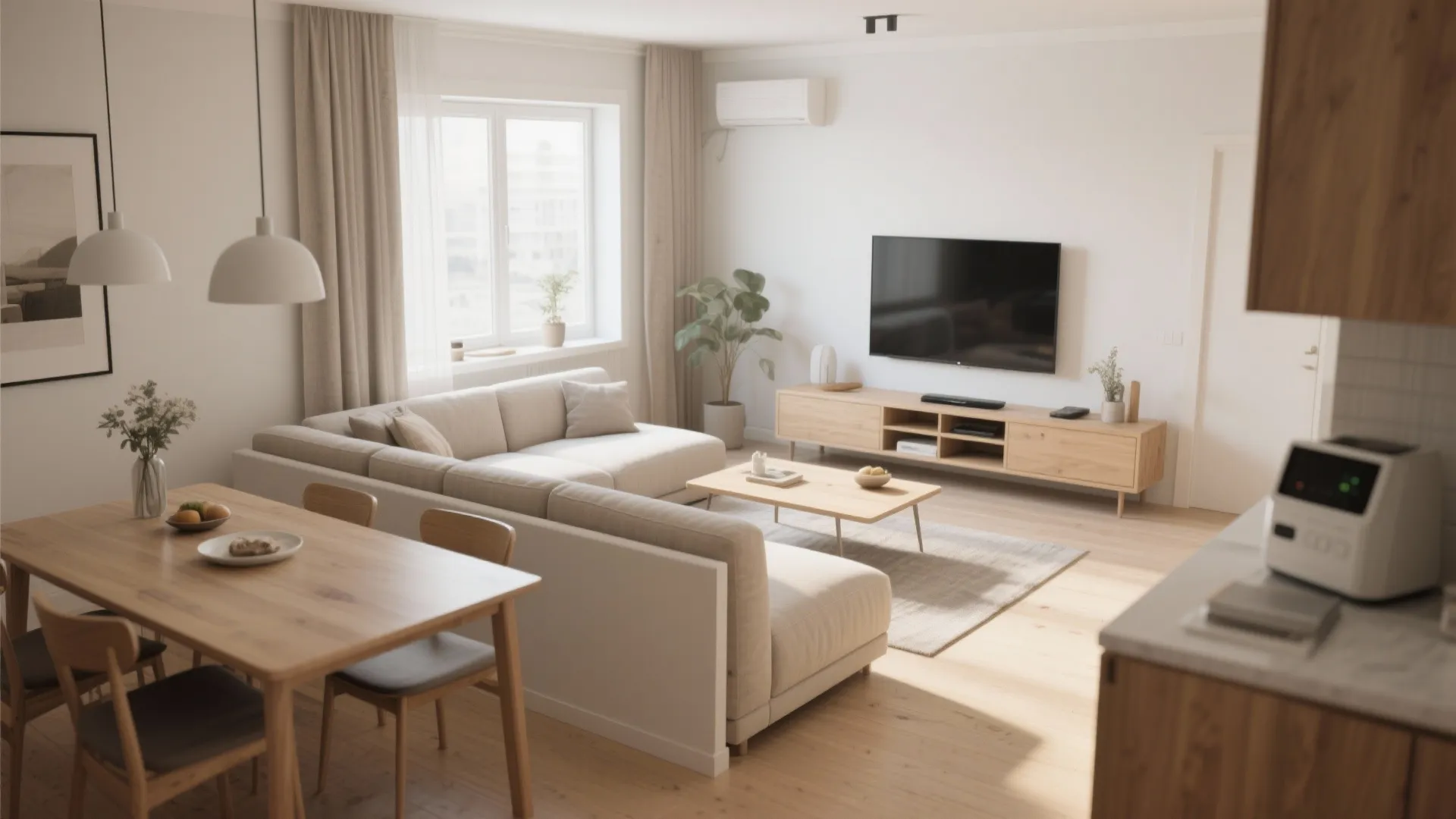 1. Extend Your Sofa into the Dining Area