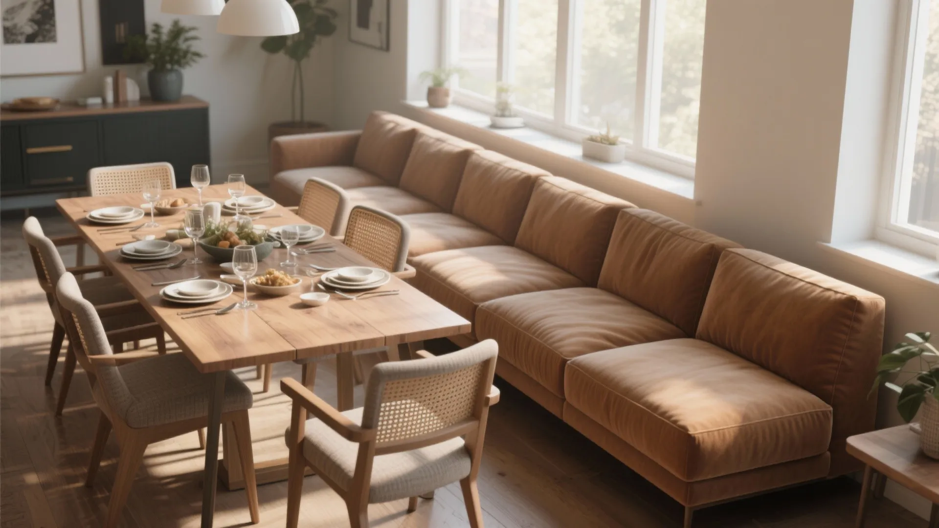 2. Sofa Instead of Chairs — A Full Sofa Run