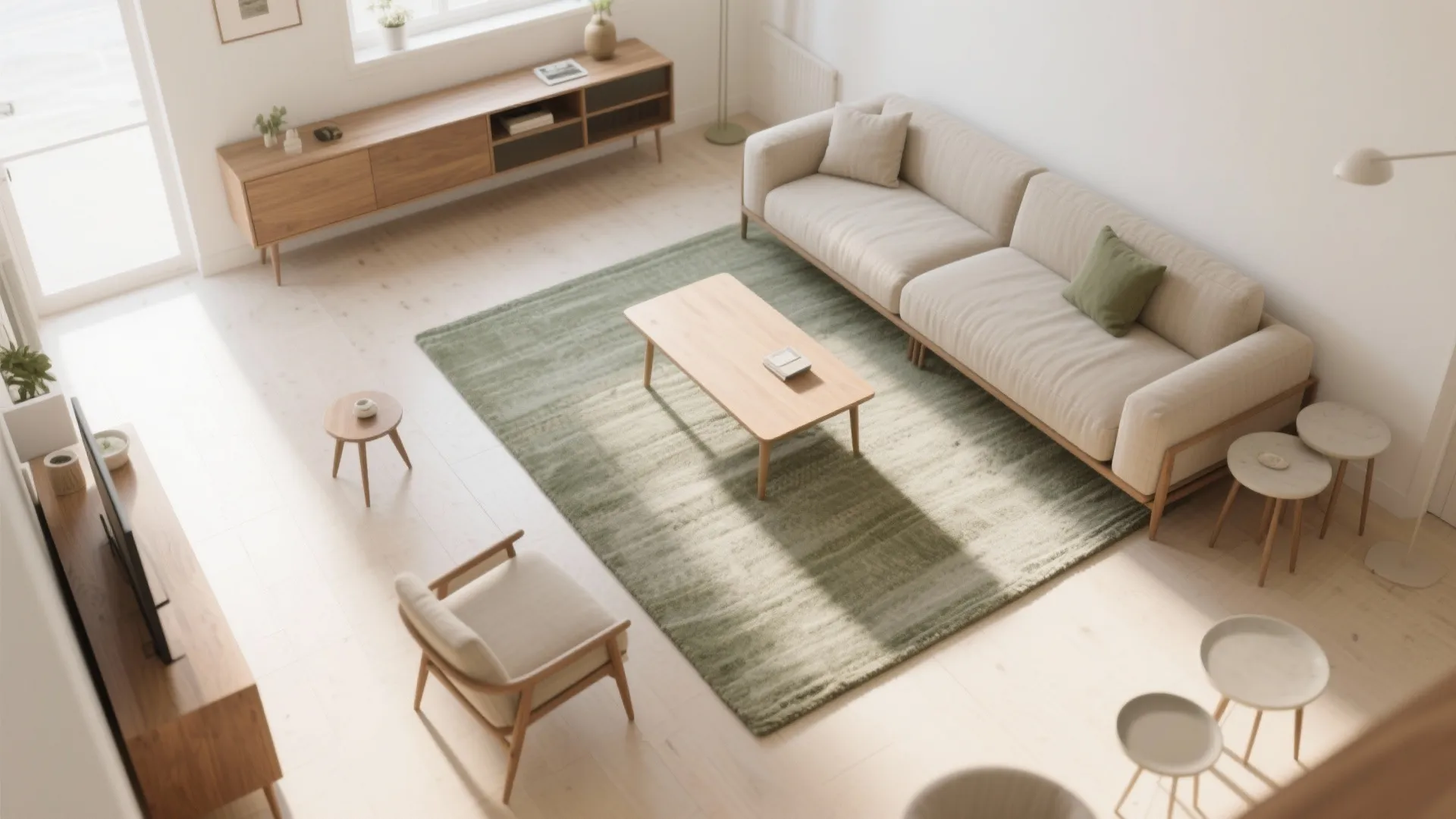 Sofa Layout That Liberates Space