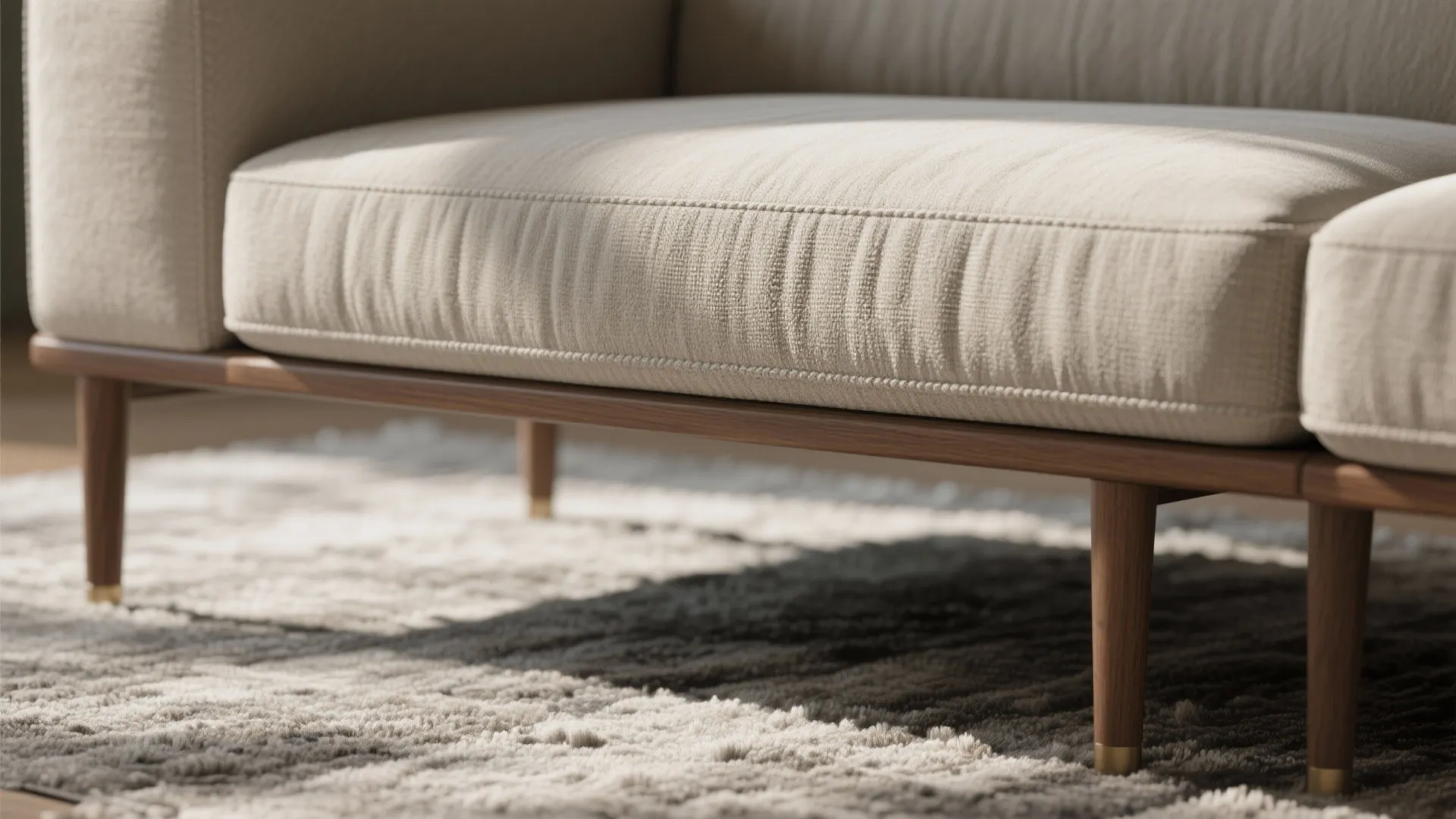 Low-Profile Sofas With Raised Legs