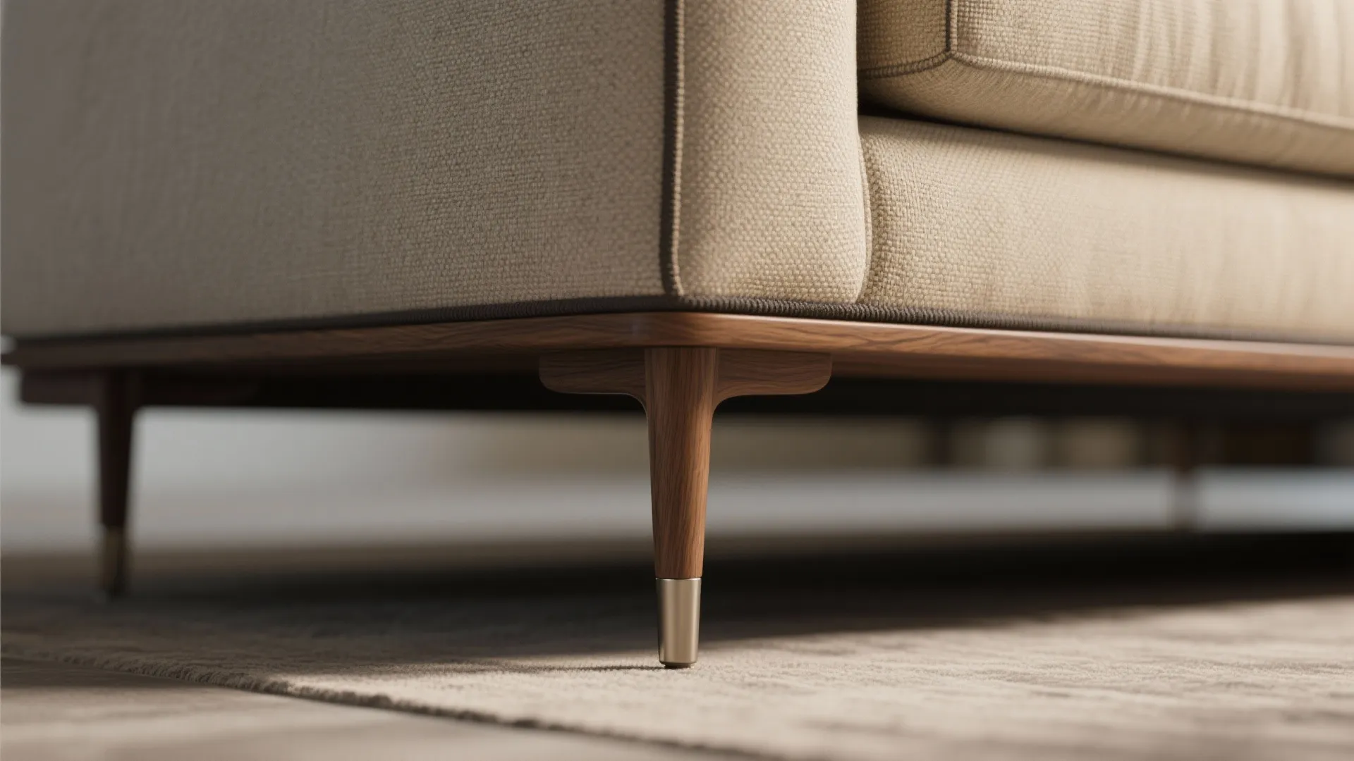 Tip 4: Lighten the visual weight with legs, fabrics, and color