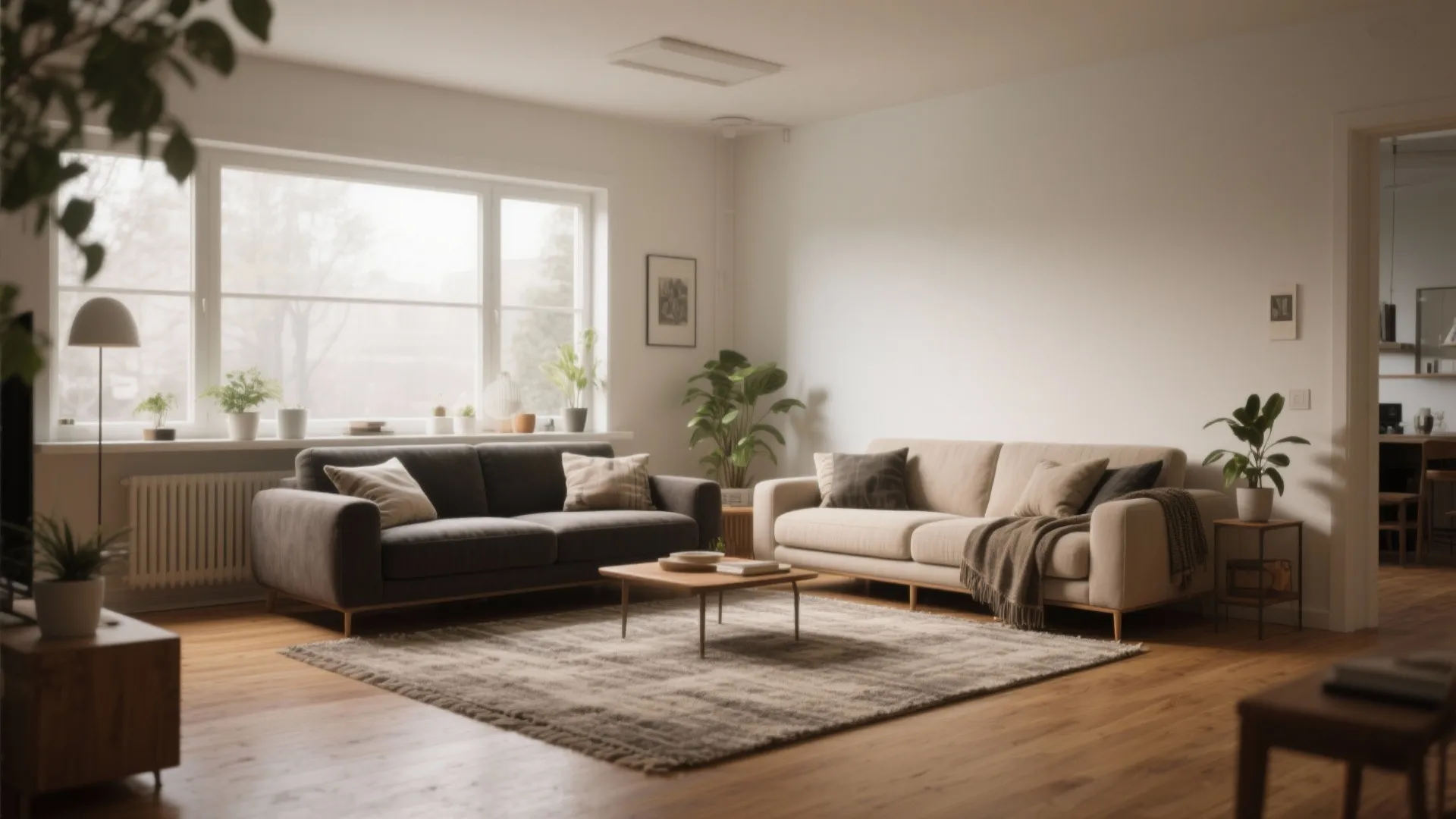 [Section: Sofa + Loveseat with a Shared Rug]