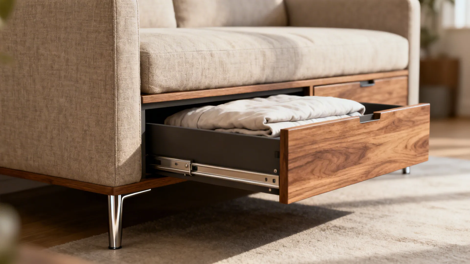 1. Multi-functional sofa beds with hidden storage
