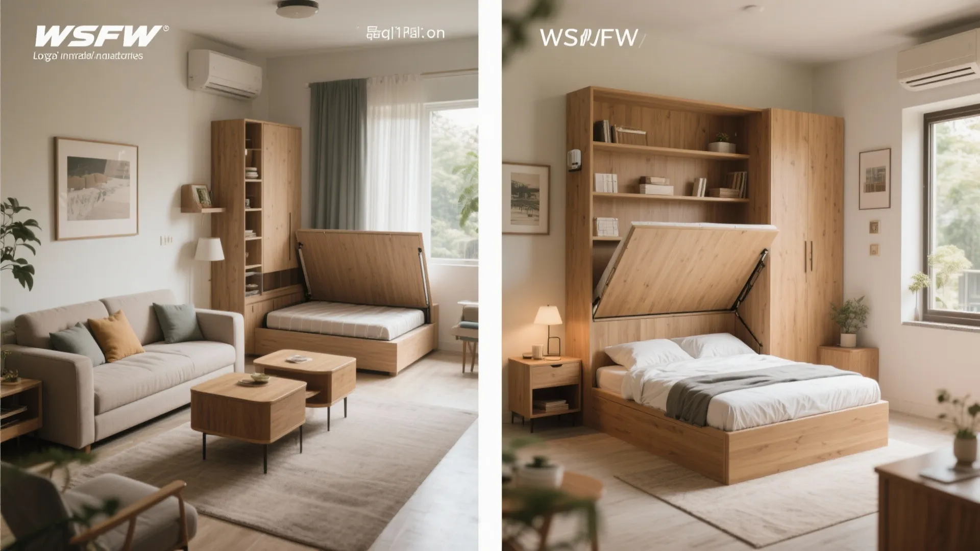 Transformable Furniture for the Living-Guest Room